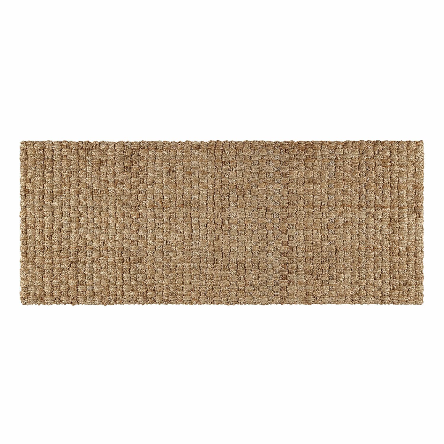 Läufer Daoukro Rechteckiger Teppich aus natürlicher Jute in Beige, langlebiges und umweltfreundliches Wohnaccessoire