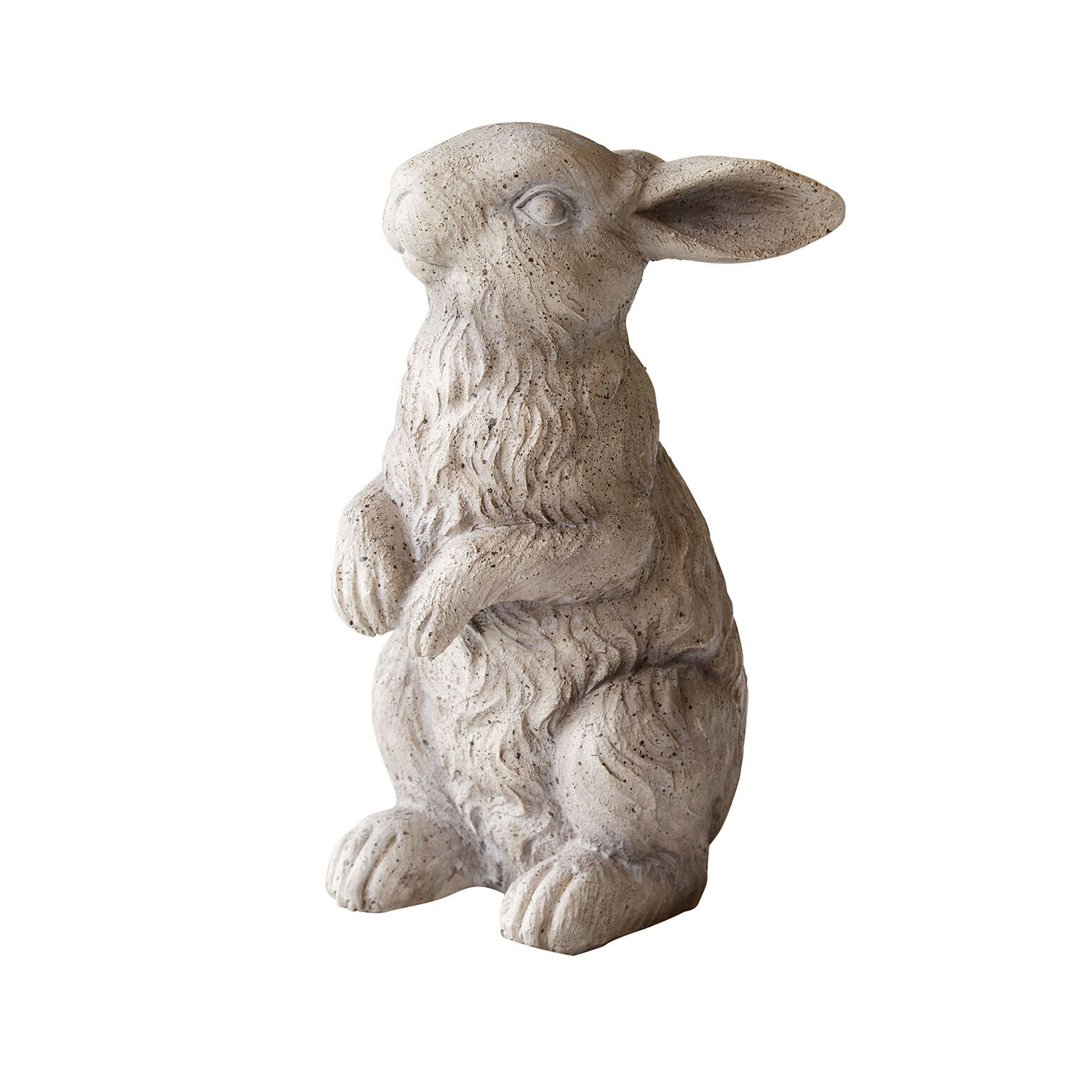 Deko-Hase Ravencrest Hasenfigur aus hellem Stein mit detaillierter Oberfläche, dekorativ für Garten oder Zuhause