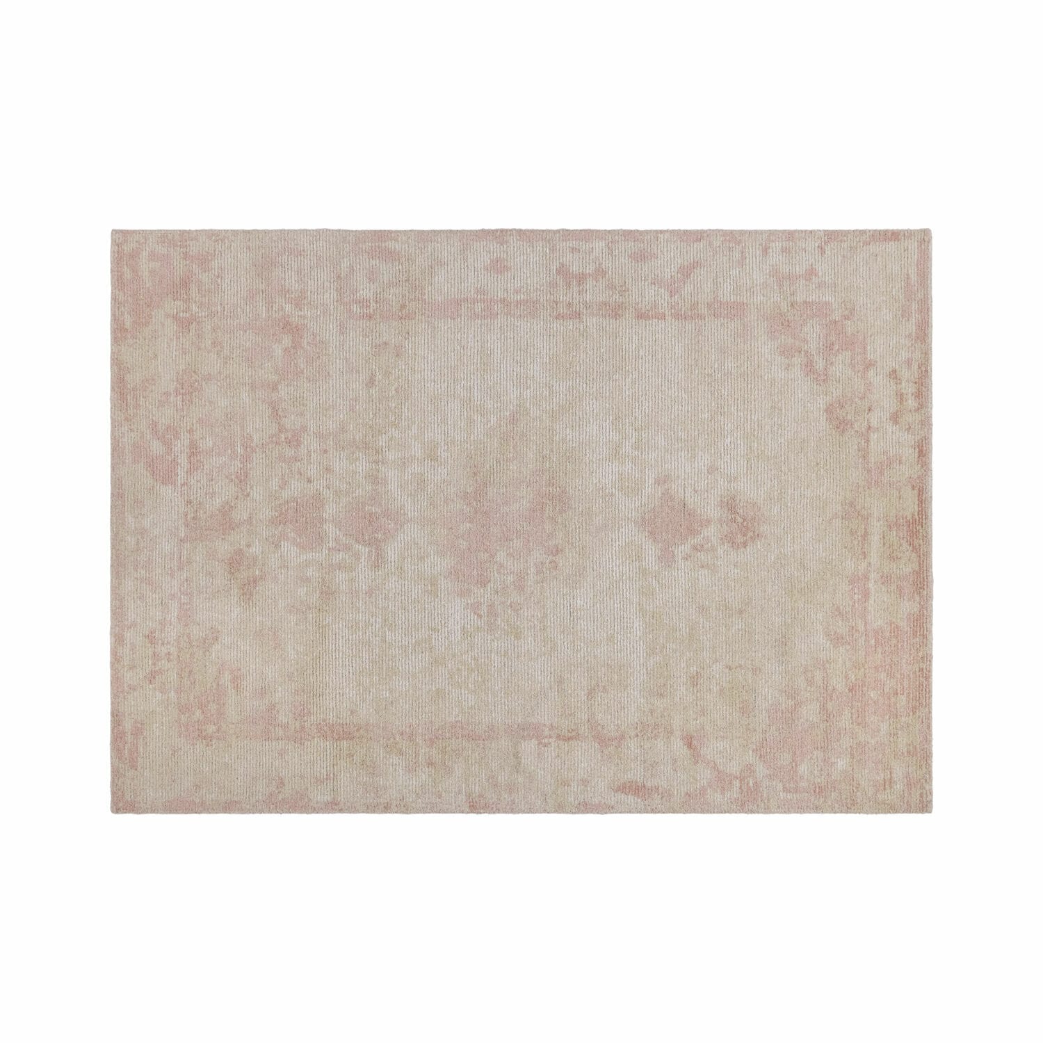 Teppich Zilevax Weicher Teppich in Beige-Rosa mit dezentem Vintage-Muster für Wohnräume
