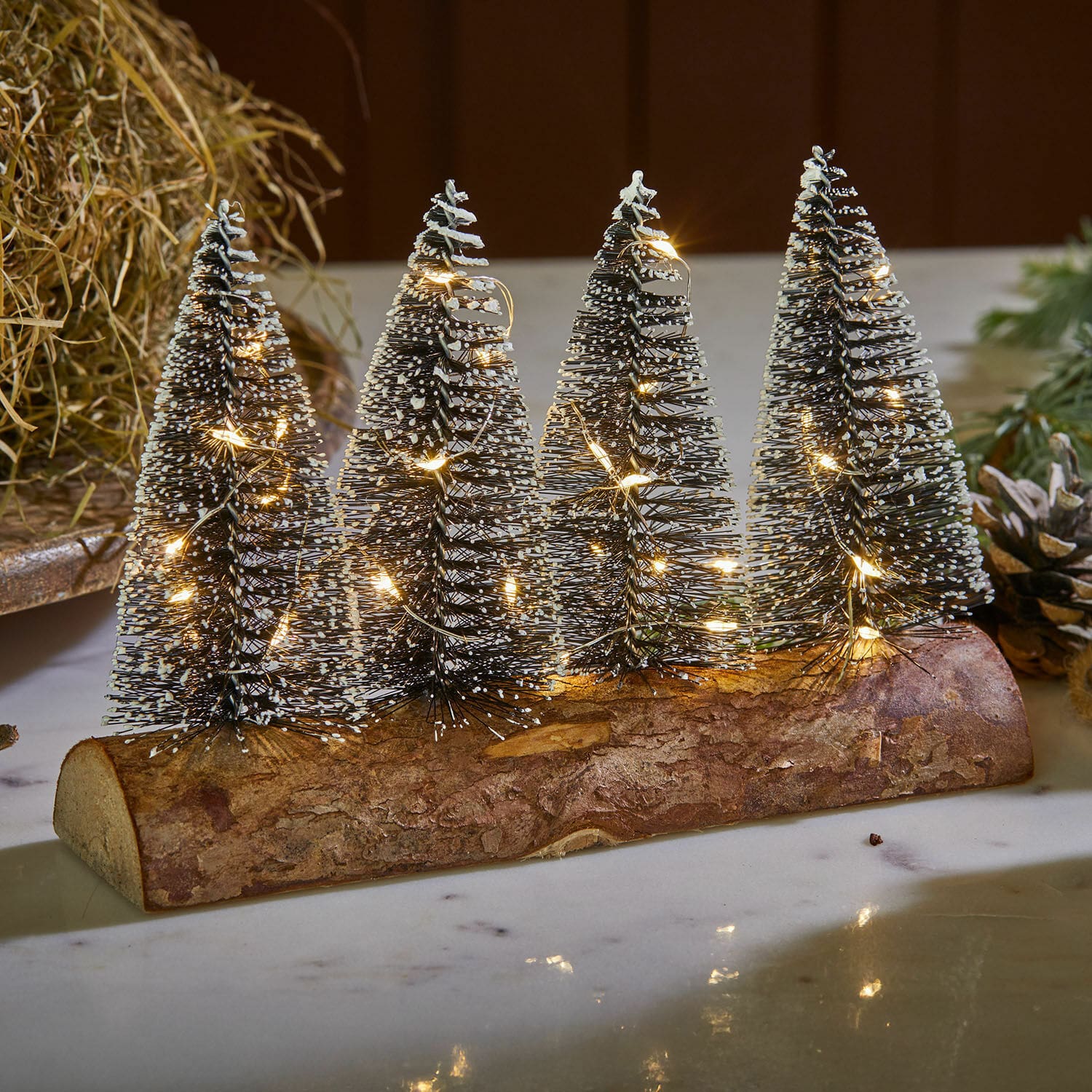 Beleuchtete Weihnachtsdeko
