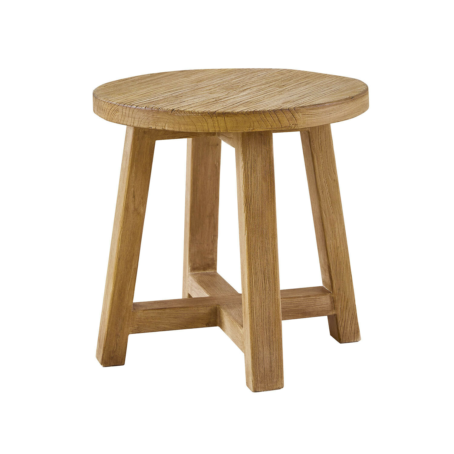 Beistelltisch Gorivel aus braunem Holz, schlichtes und stabiles Möbelstück für Wohnzimmer