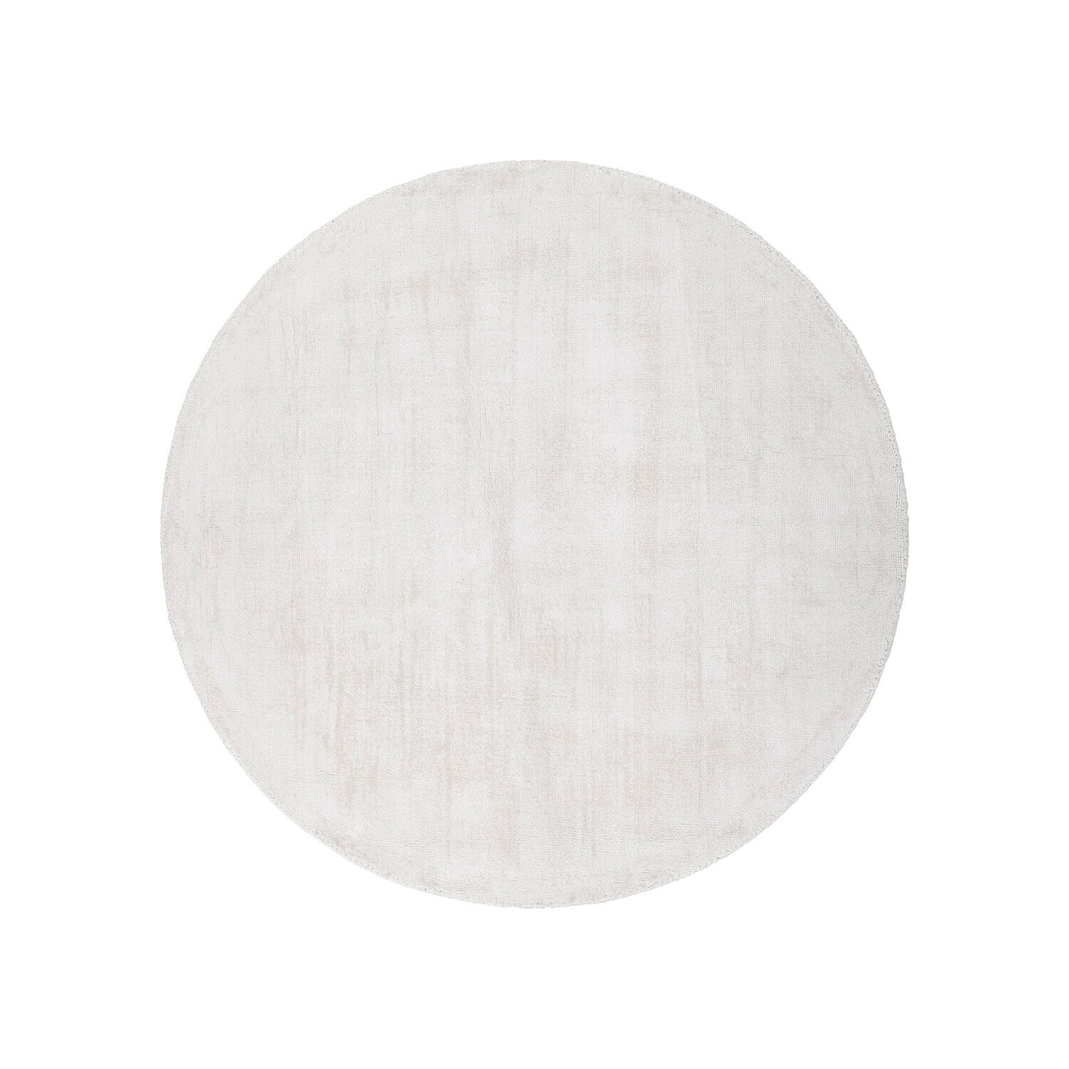 Teppich Mariselle Runder Teppich in hellem Beige aus weichem Material, passend für moderne Wohnräume