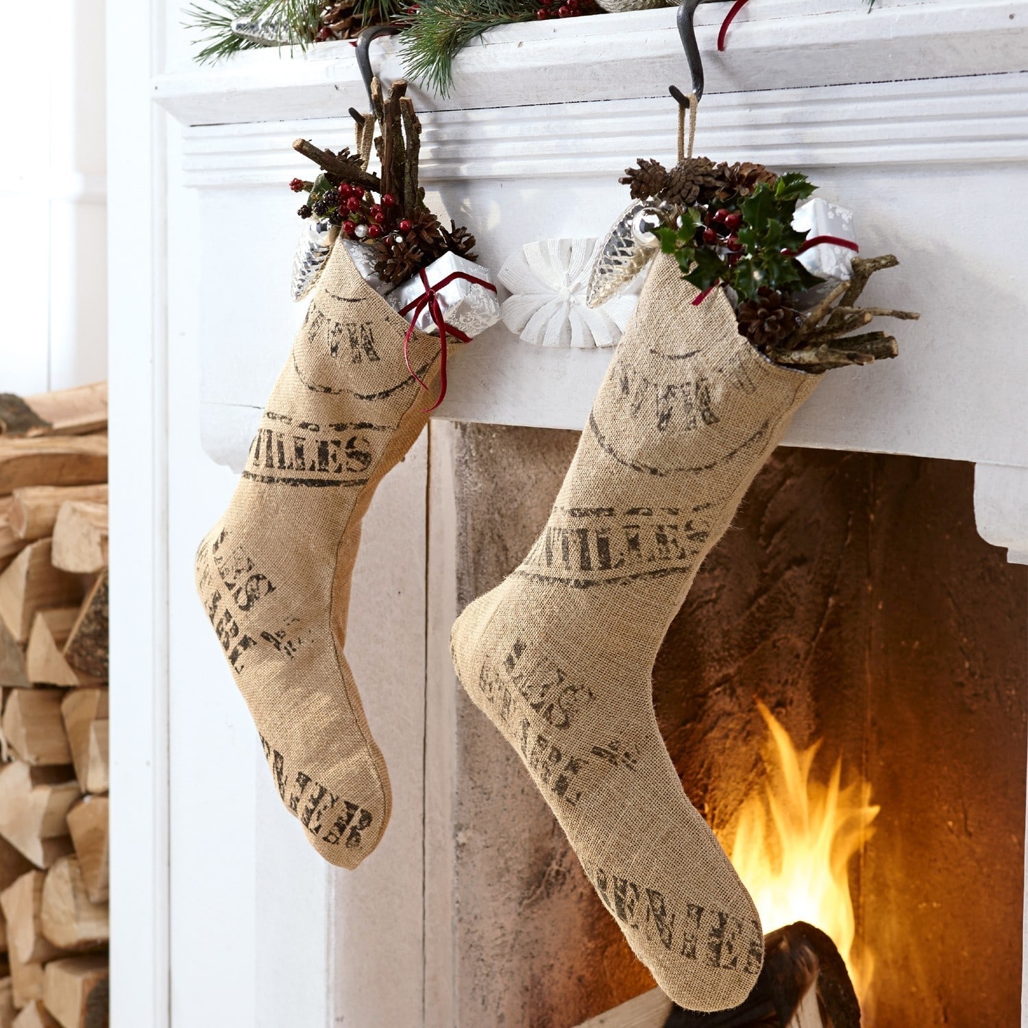 Weihnachtssocke 2er Set Christmas stocking