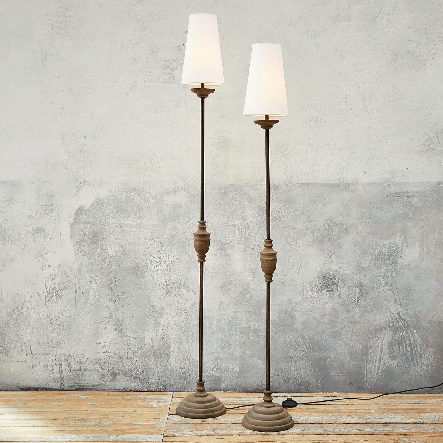 Lampa stojąca, zestaw 2 szt. Abigail