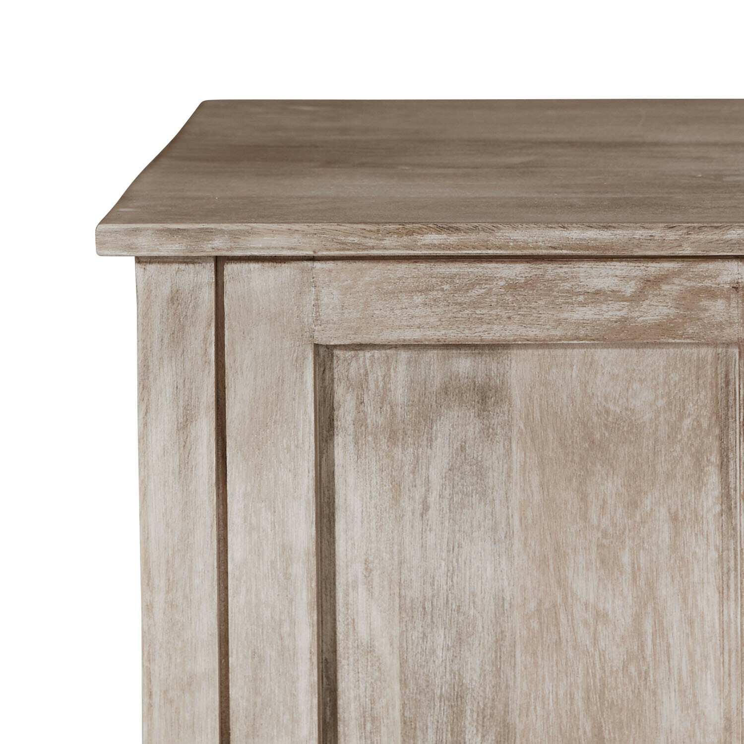 Möbelplatte und Seite aus hellem Mangoholz mit natürlicher Oberfläche im Vintage-Stil