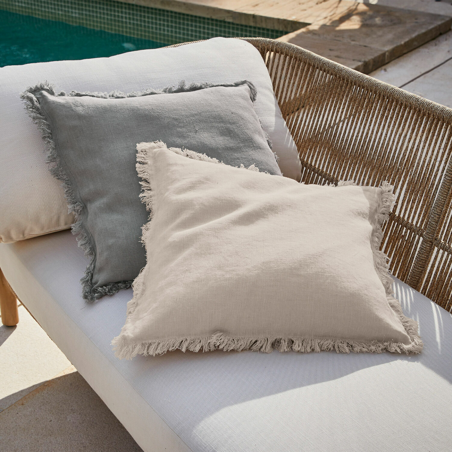 Lot de 2 housses de coussins Quebo Lot de 2 housses de coussins Quebo