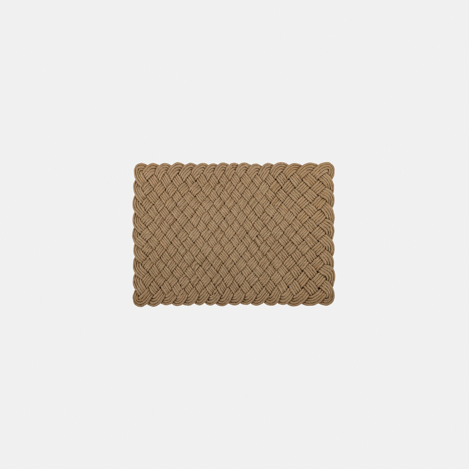 Läufer Hildas Braune rechteckige Matte aus geflochtenem Seil, dekorativ und strapazierfähig für den Boden
