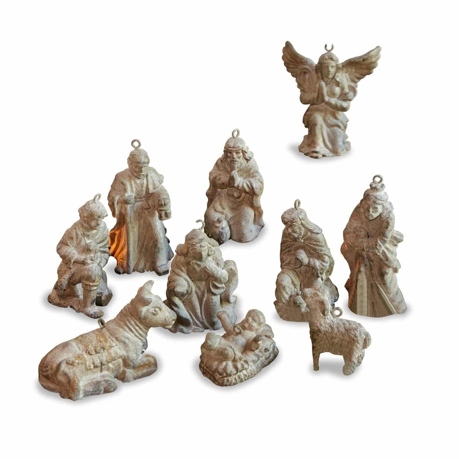 Krippenfiguren 10er Set Holy Family