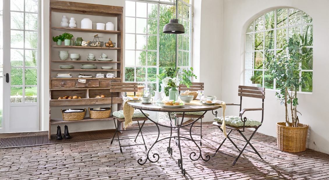 Bistroecke im Landhausstil