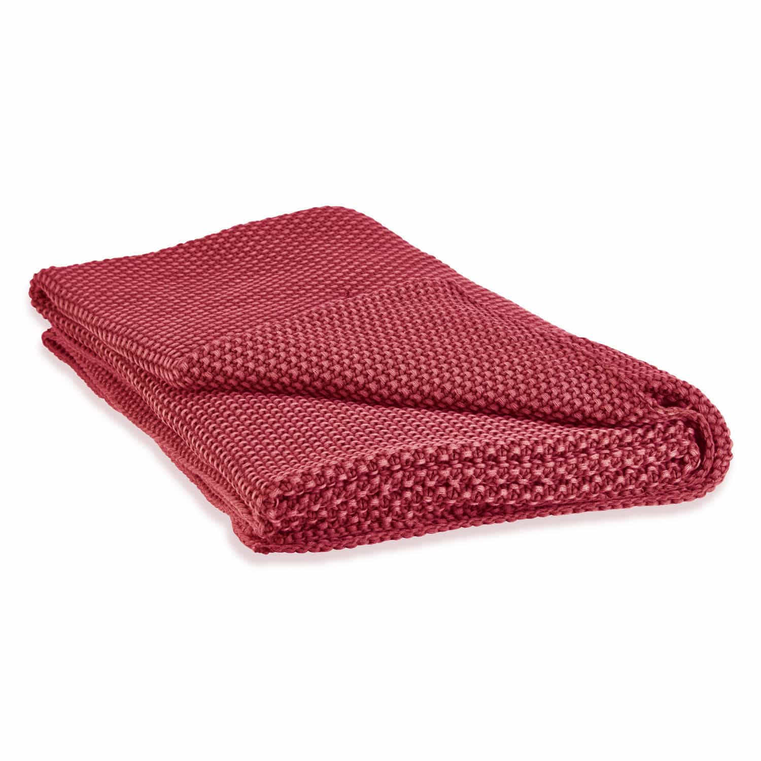 rot Roter Amberley Plaid aus weichem Strick, ideal für gemütliche Wohnräume und Dekoration