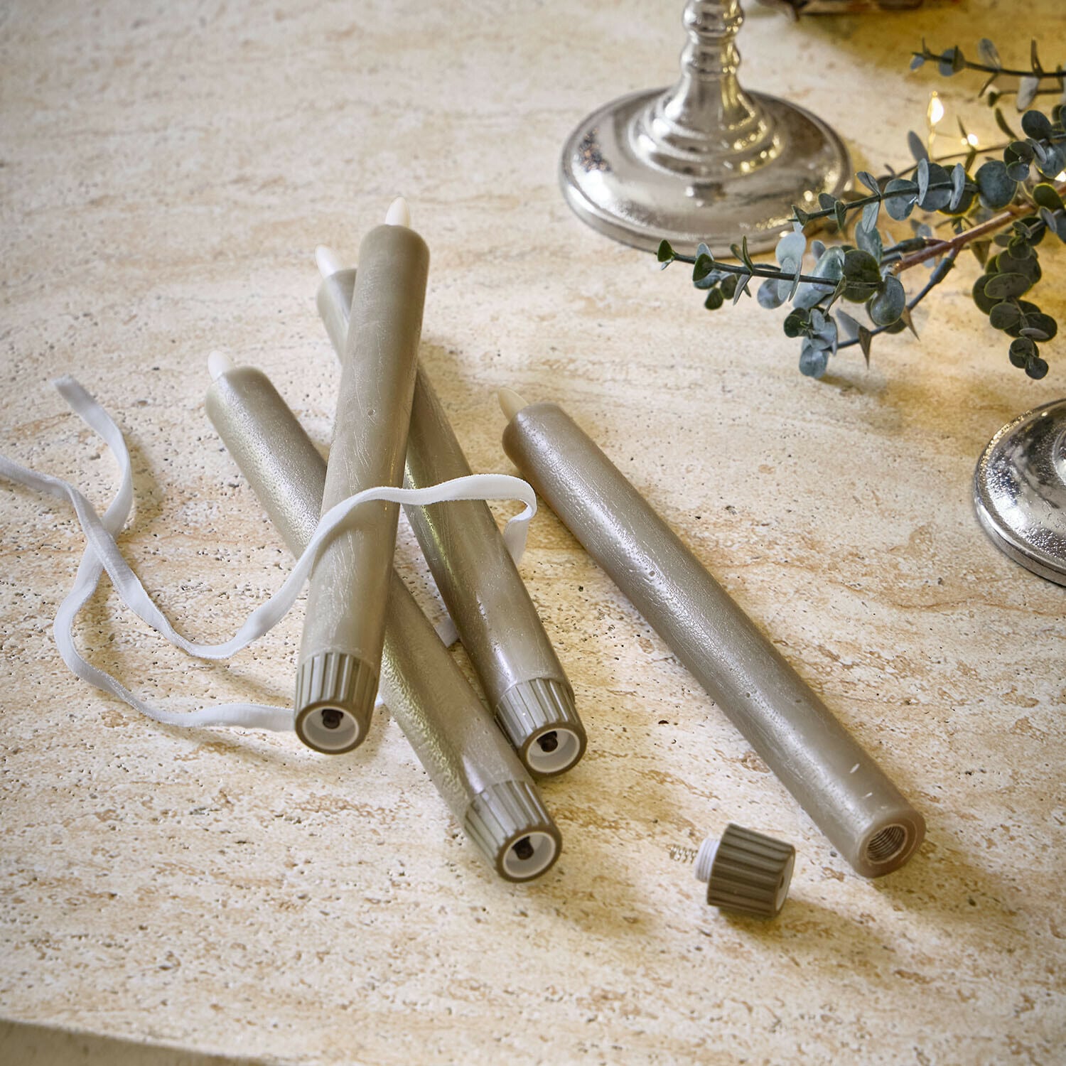 LED-Stabkerze 4er Set Eldsora