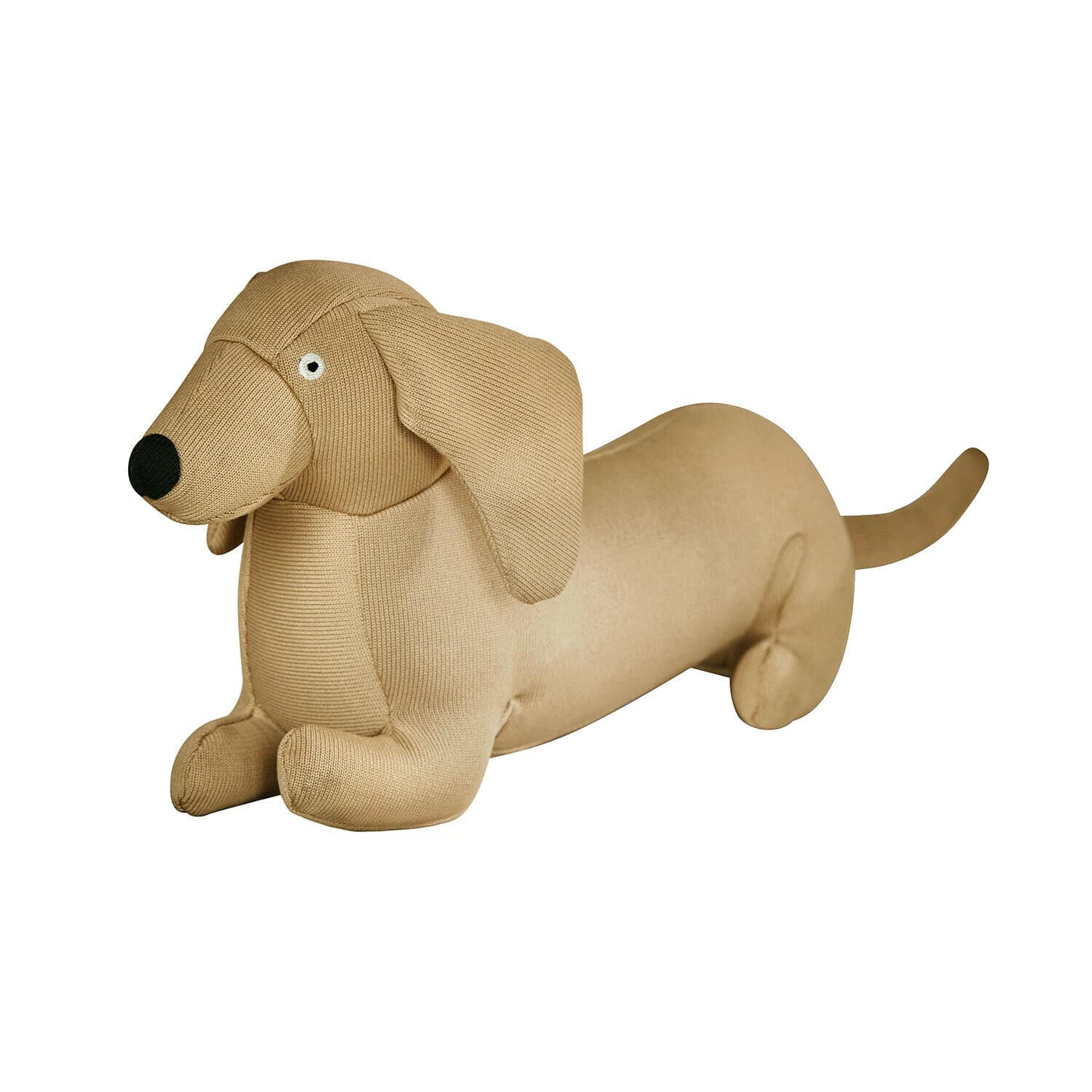 Hundespielzeug Brisette Beiger Stoff-Dackel aus weichem Material, dekoratives Kuscheltier für Kinder
