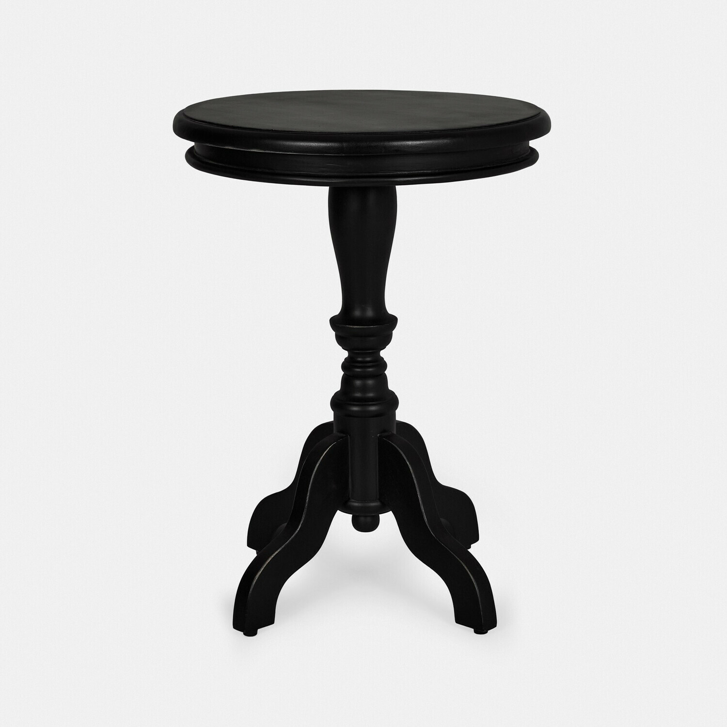 antikschwarz Beistelltisch Mengomeyen in antikschwarz aus Holz, elegantes Möbelstück für Wohnzimmer