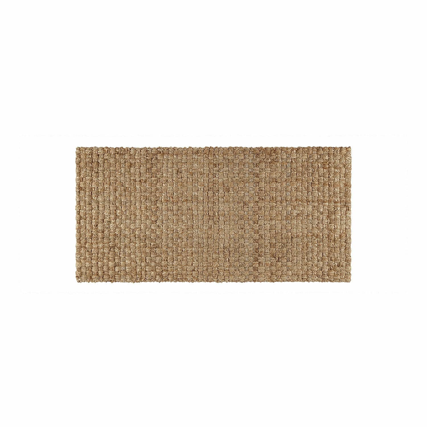 Läufer Daoukro Rechteckiger Teppich aus natürlicher Jute in Beige, langlebig und umweltfreundlich für Innenräume