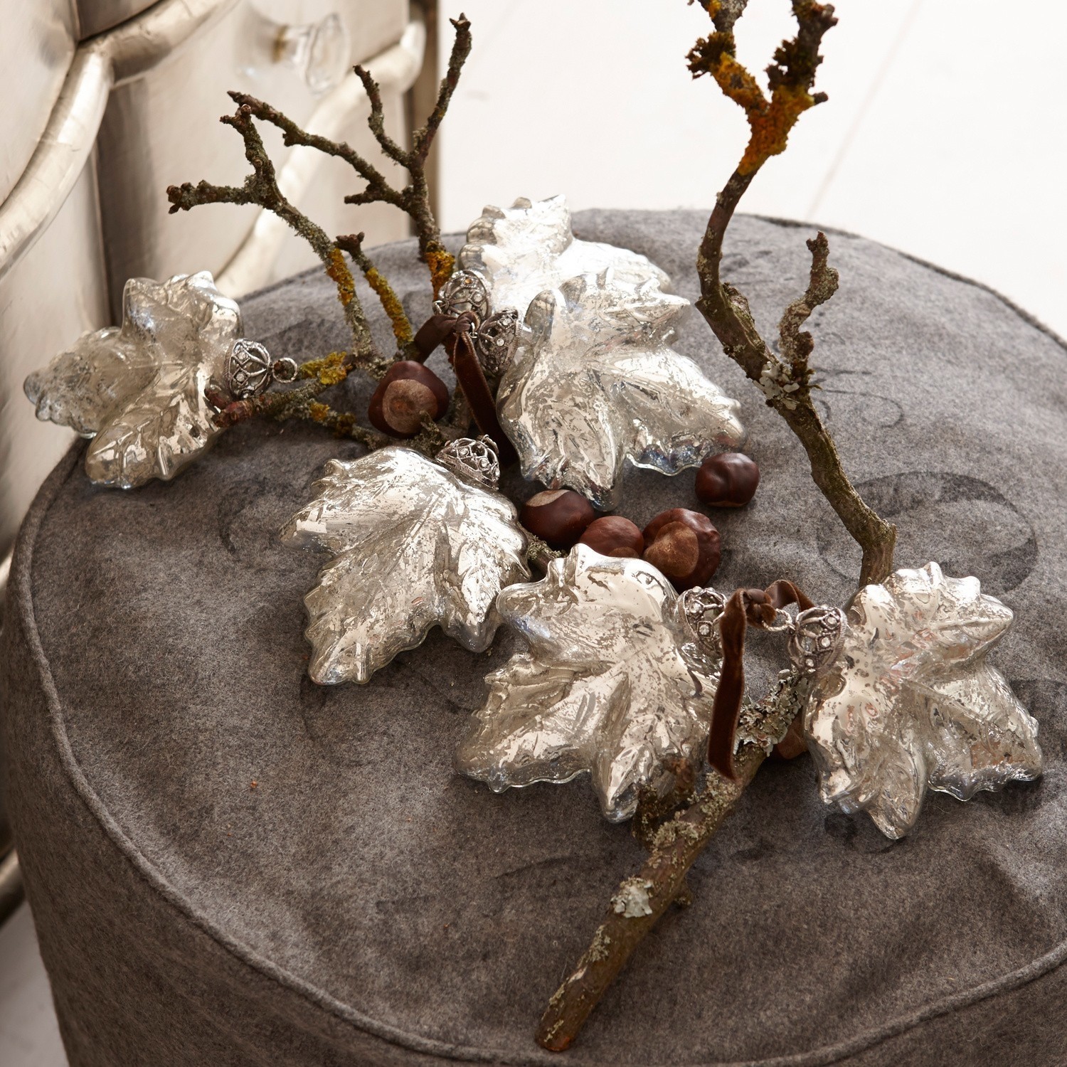 Weihnachtsschmuck 6er Set Feuilles