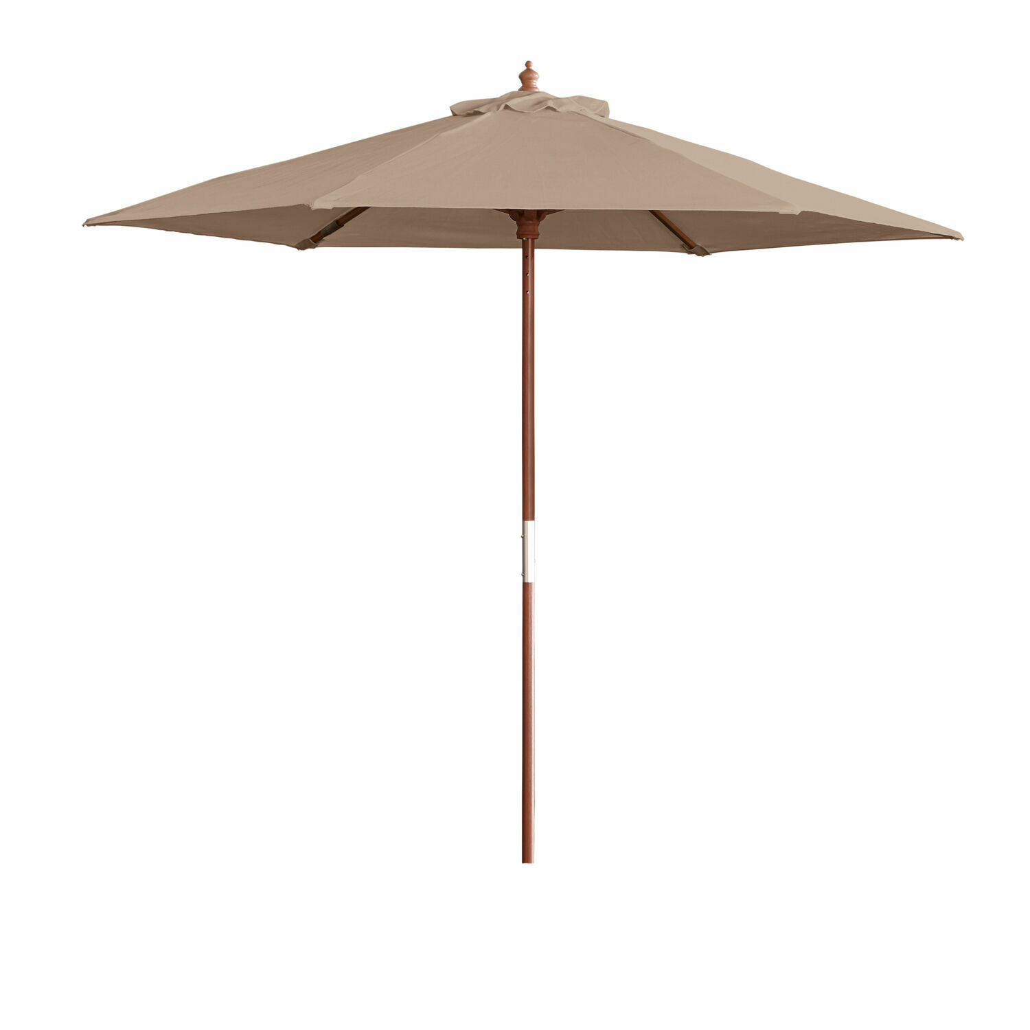 Sonnenschirm Enfield Beiger Gartenschirm mit Holzgestell, ideal für Terrasse und Garten