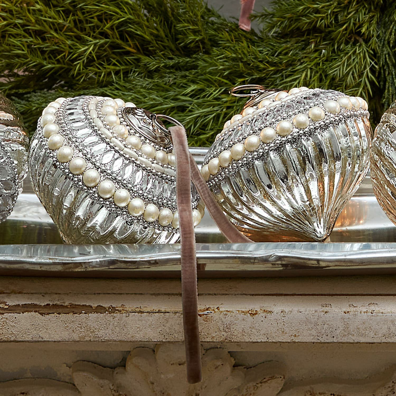 Weihnachtskugel 4er Set Savonelles