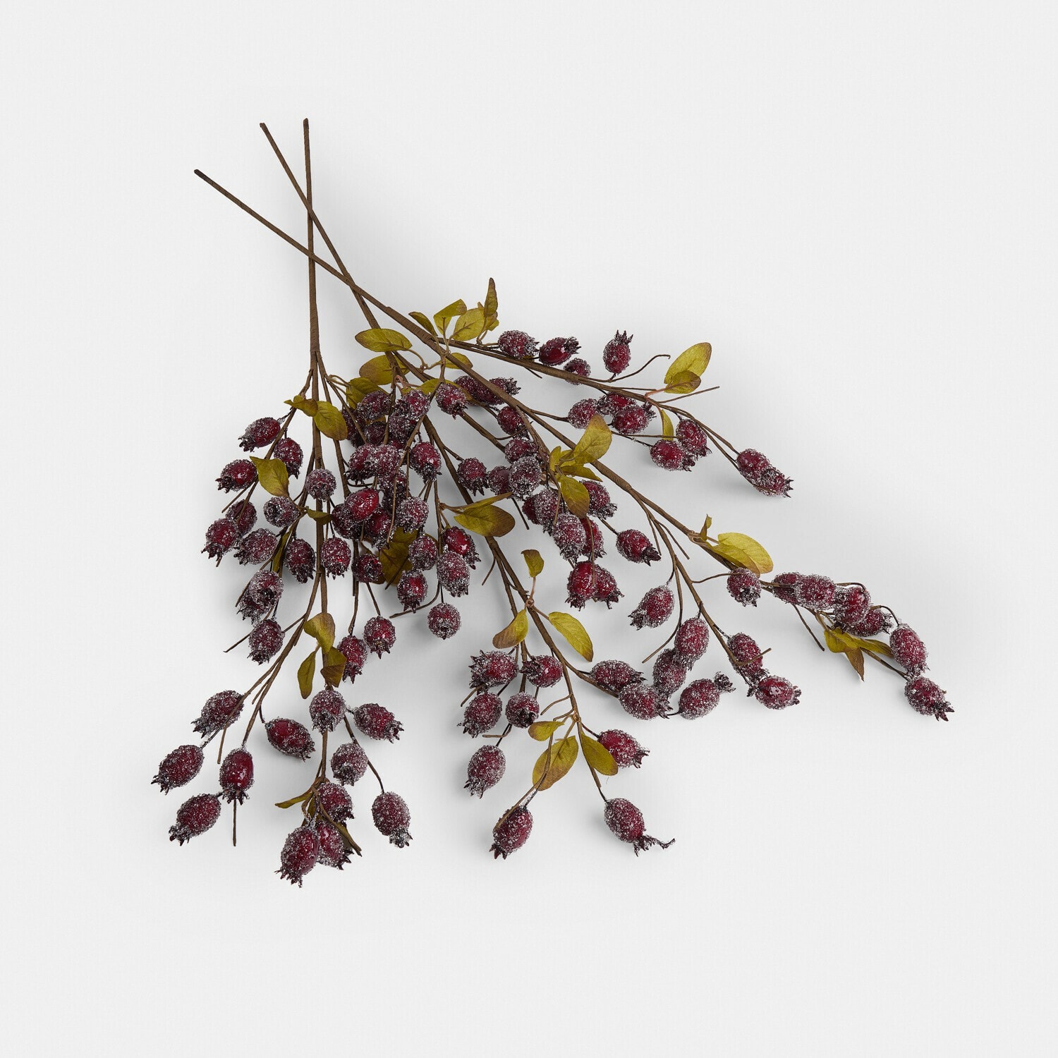 Kunstzweig Hagebutte 3er Set Buttonbush