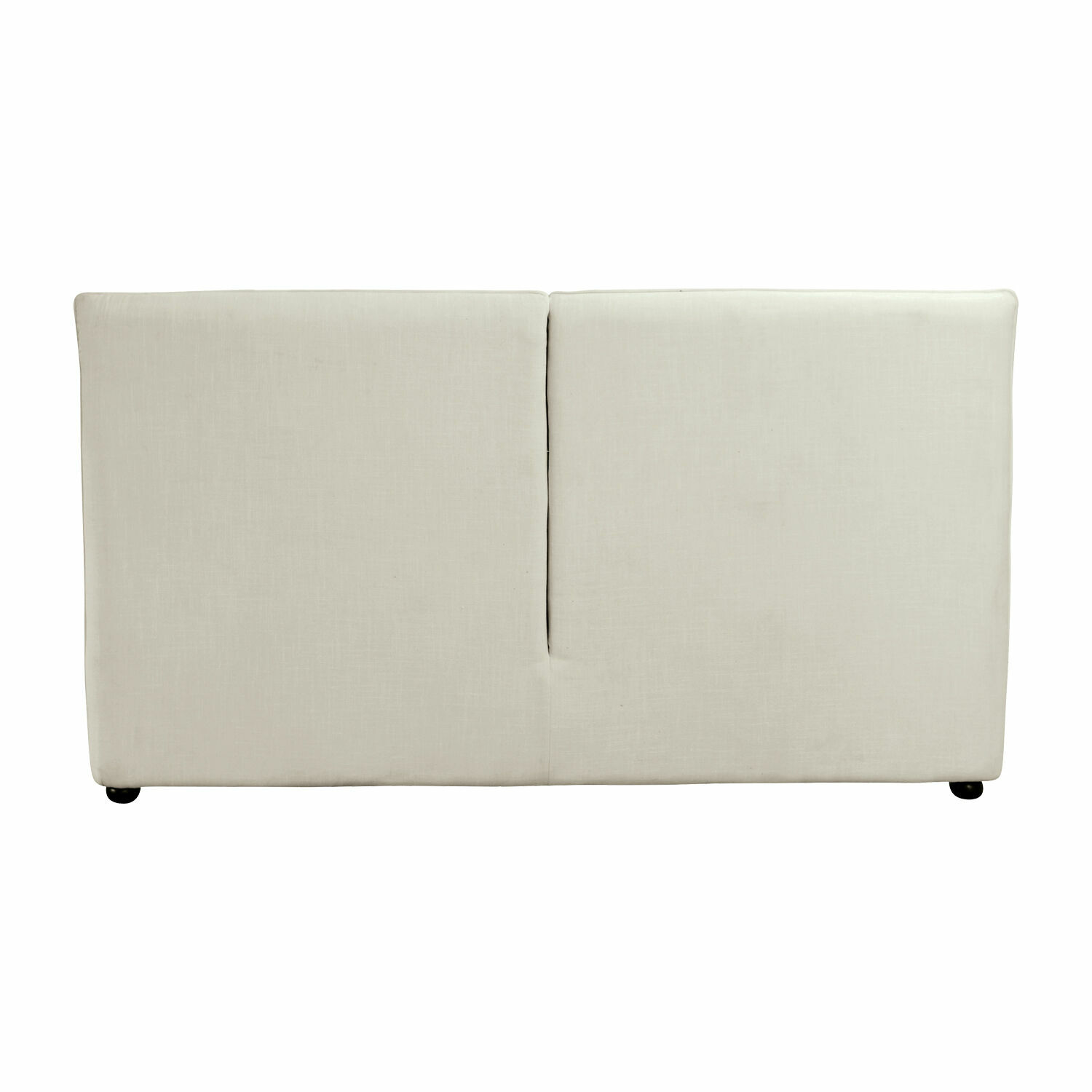 Schlichter beiger gepolsterter Stoff-Kopfteil für Bett, modernes Schlafzimmer-Design