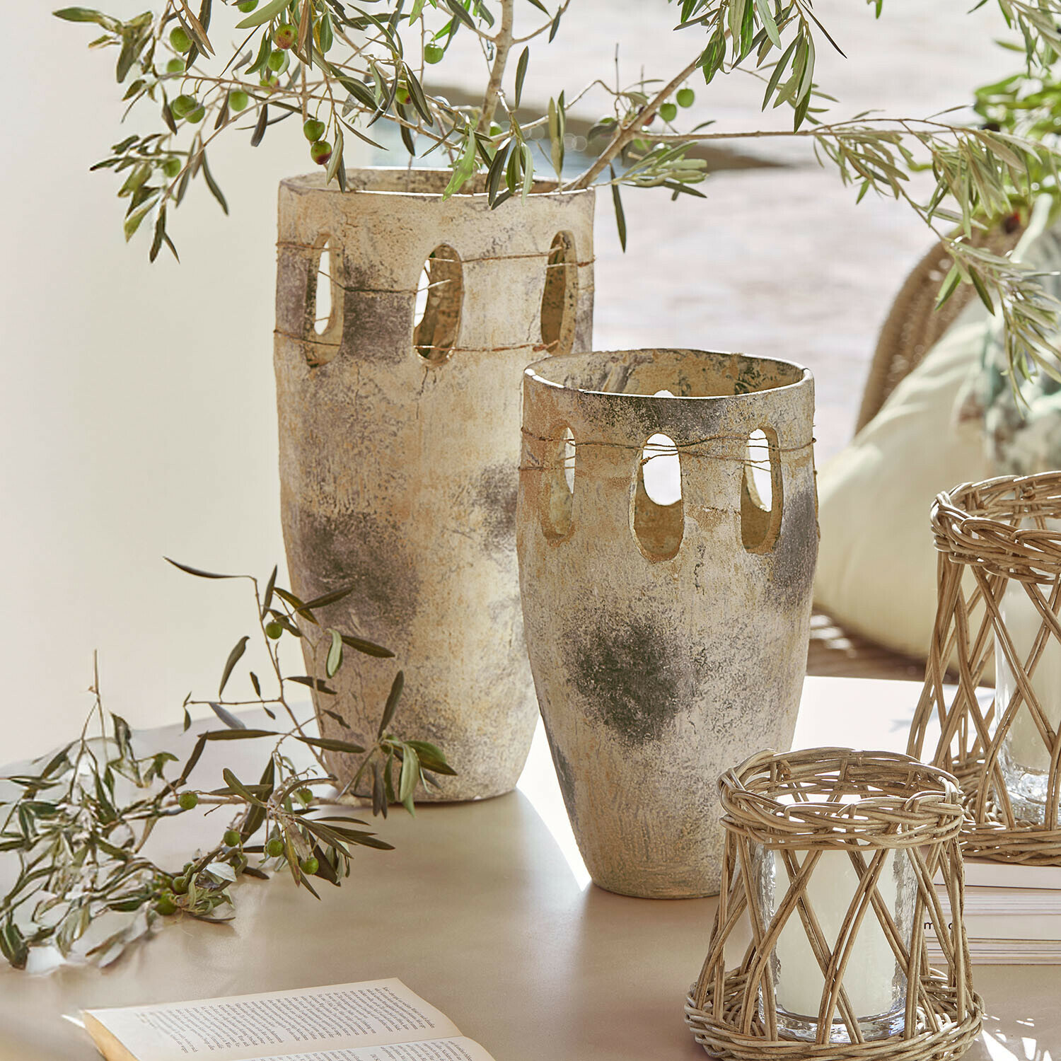 Vase 2er Set Delunas