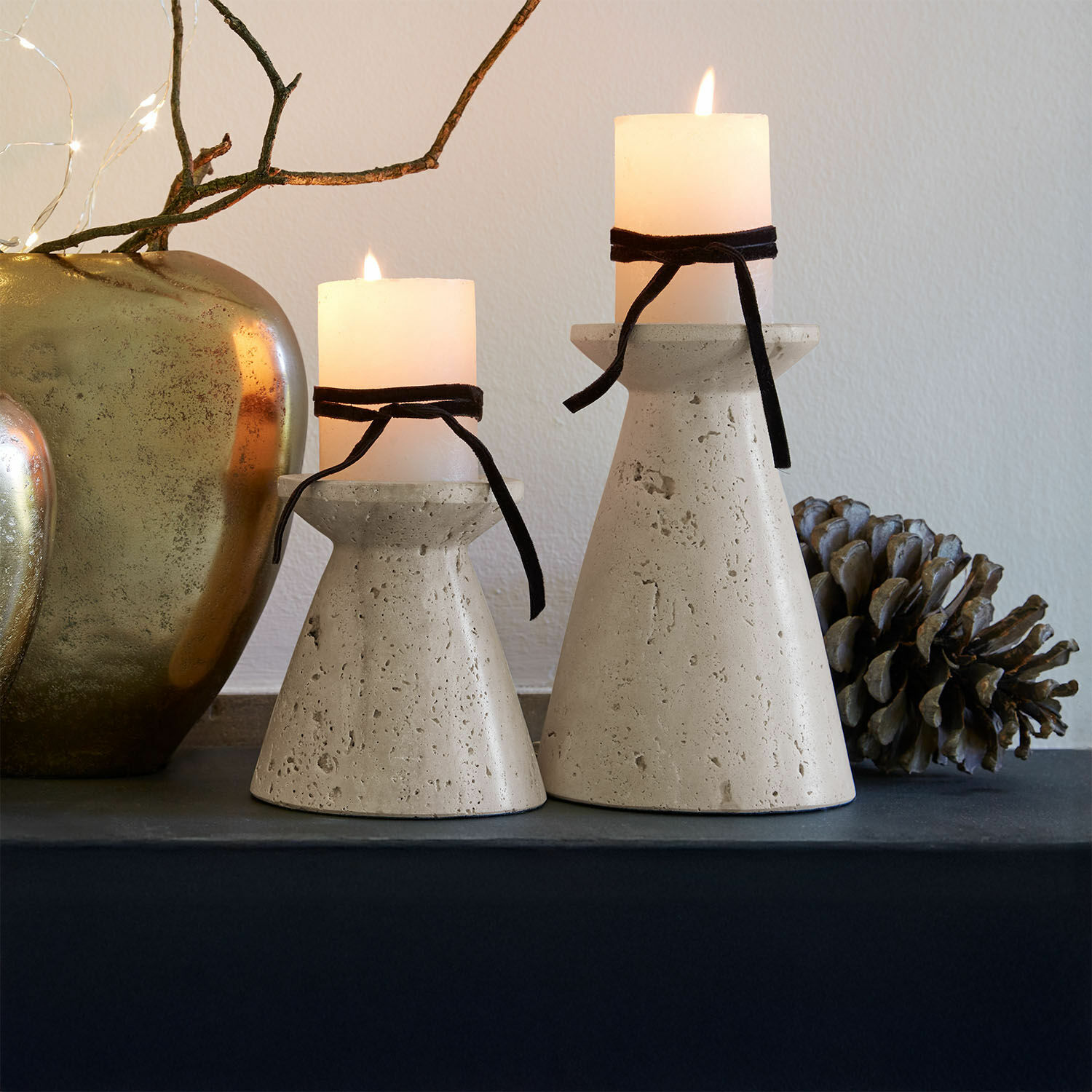 Kerzenständer 2er Set Bazrahim