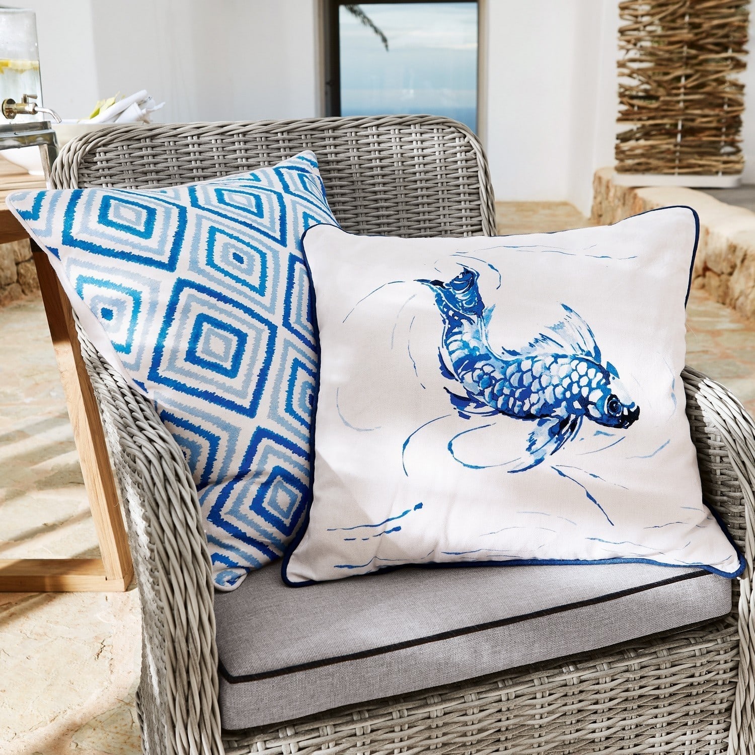 Kissen 2er Set Blue Sea