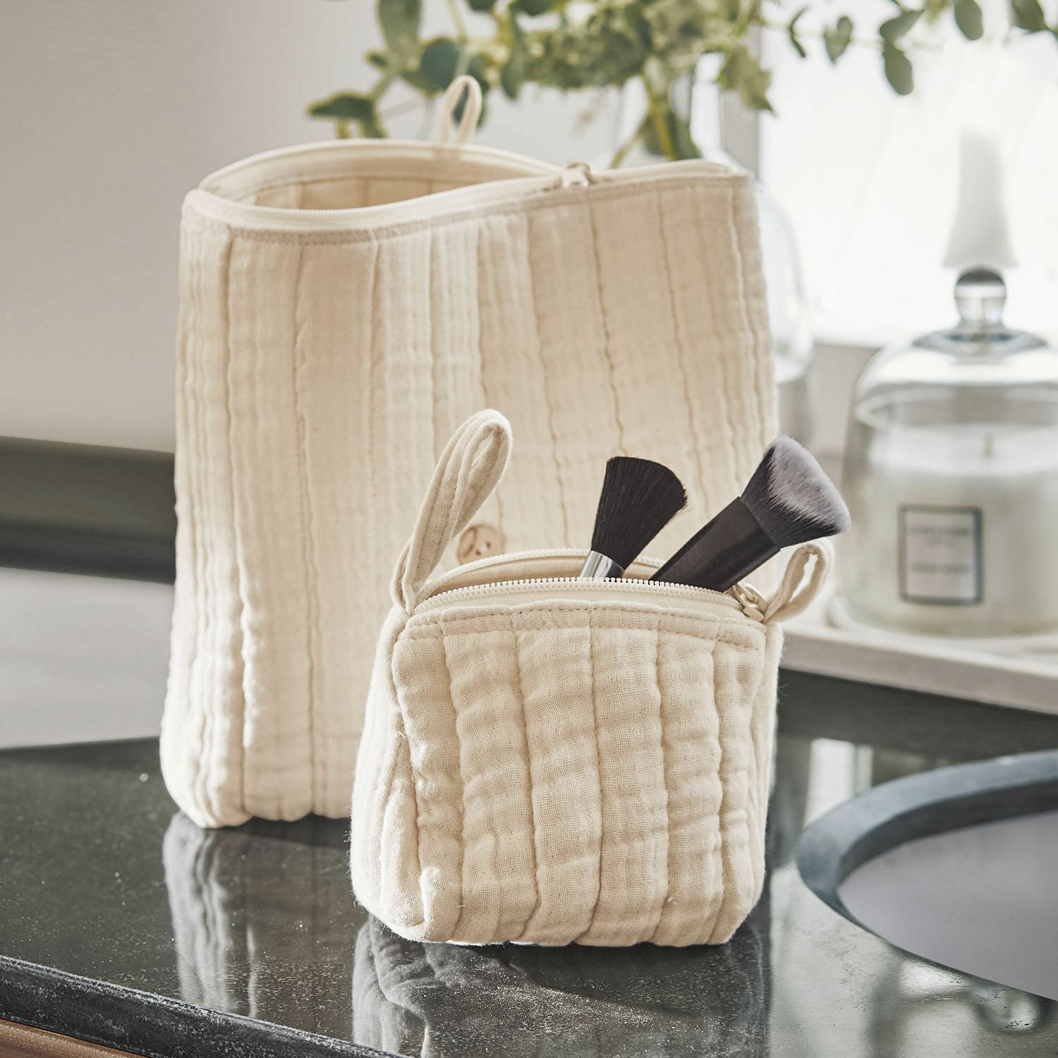 Kosmetiktasche 2er Set Huillé