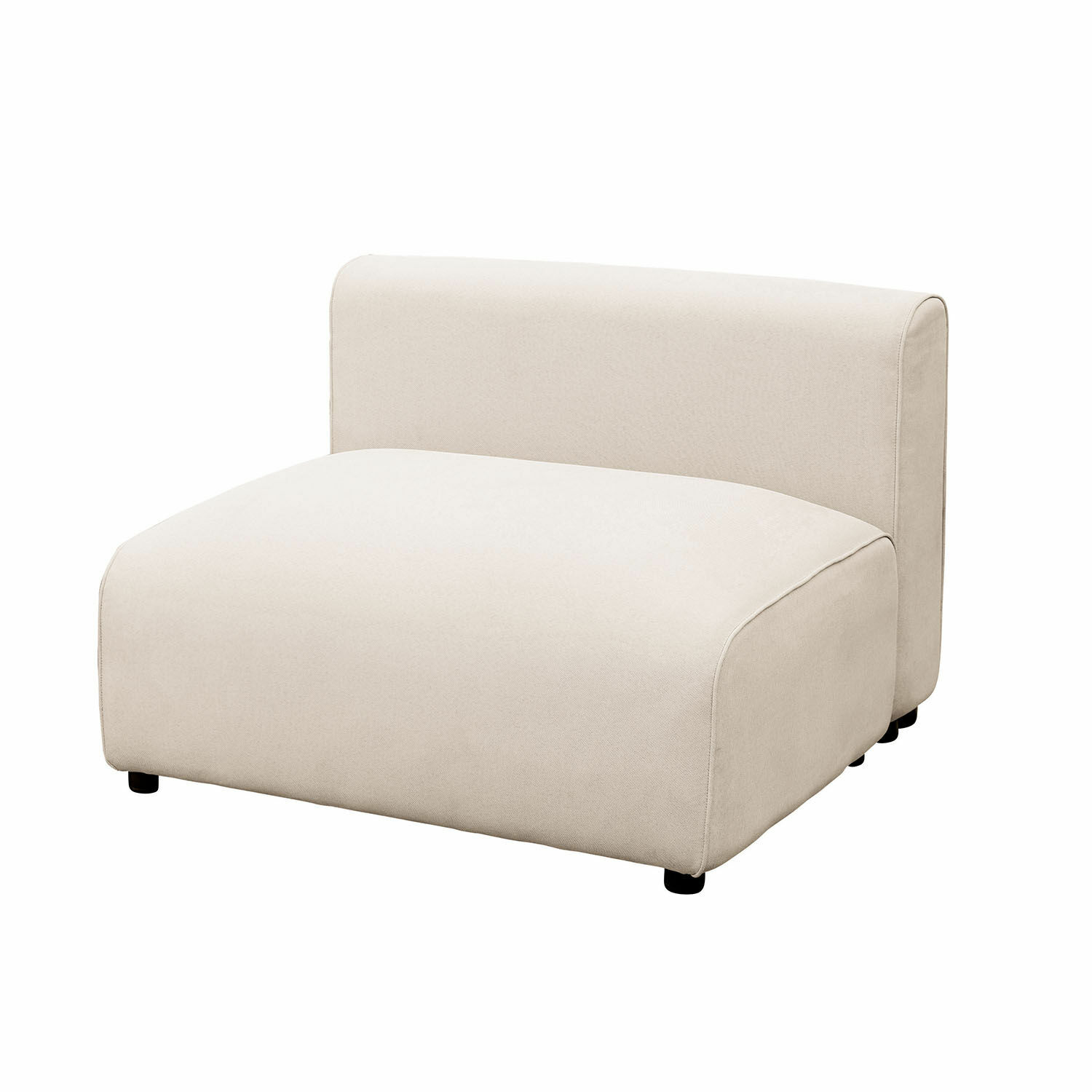 Modulsofa in Creme aus Stoff, modernes Wohnzimmermöbel für Komfort