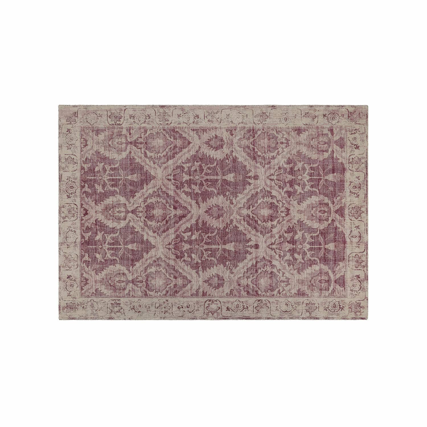Teppich Mirellis Dekorativer Teppich in Rosa-Beige mit klassischem Muster für stilvolle Wohnräume