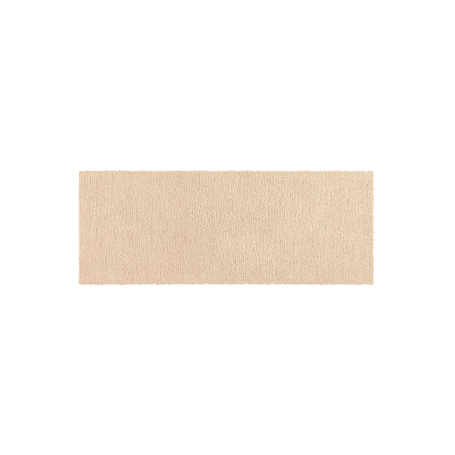 Läufer Kaleema Beiger rechteckiger Teppich aus weichem Material, ideal für Wohnräume und Dekoration