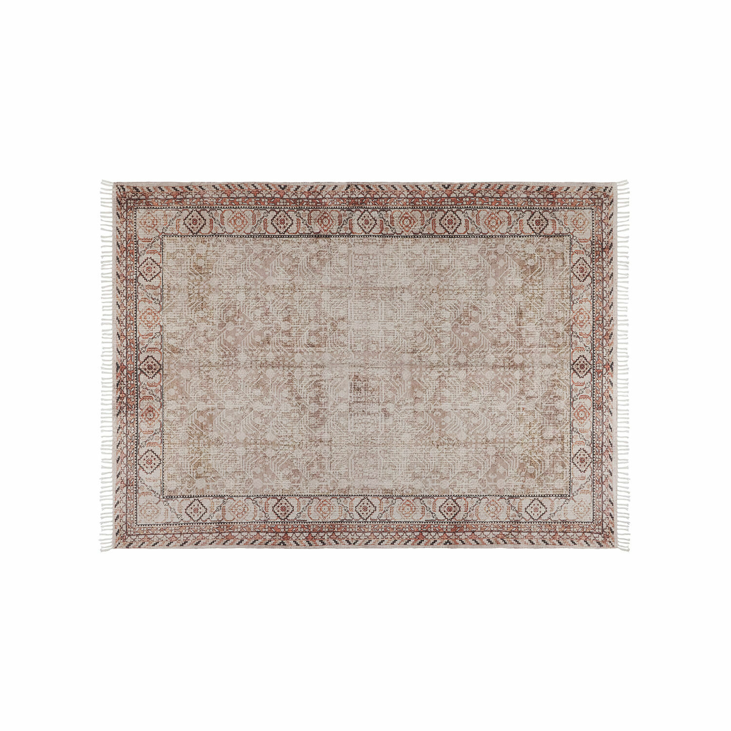 Bunbury Teppich in Braun-Beige mit feinem Muster, geeignet für Innen- und Außenbereiche