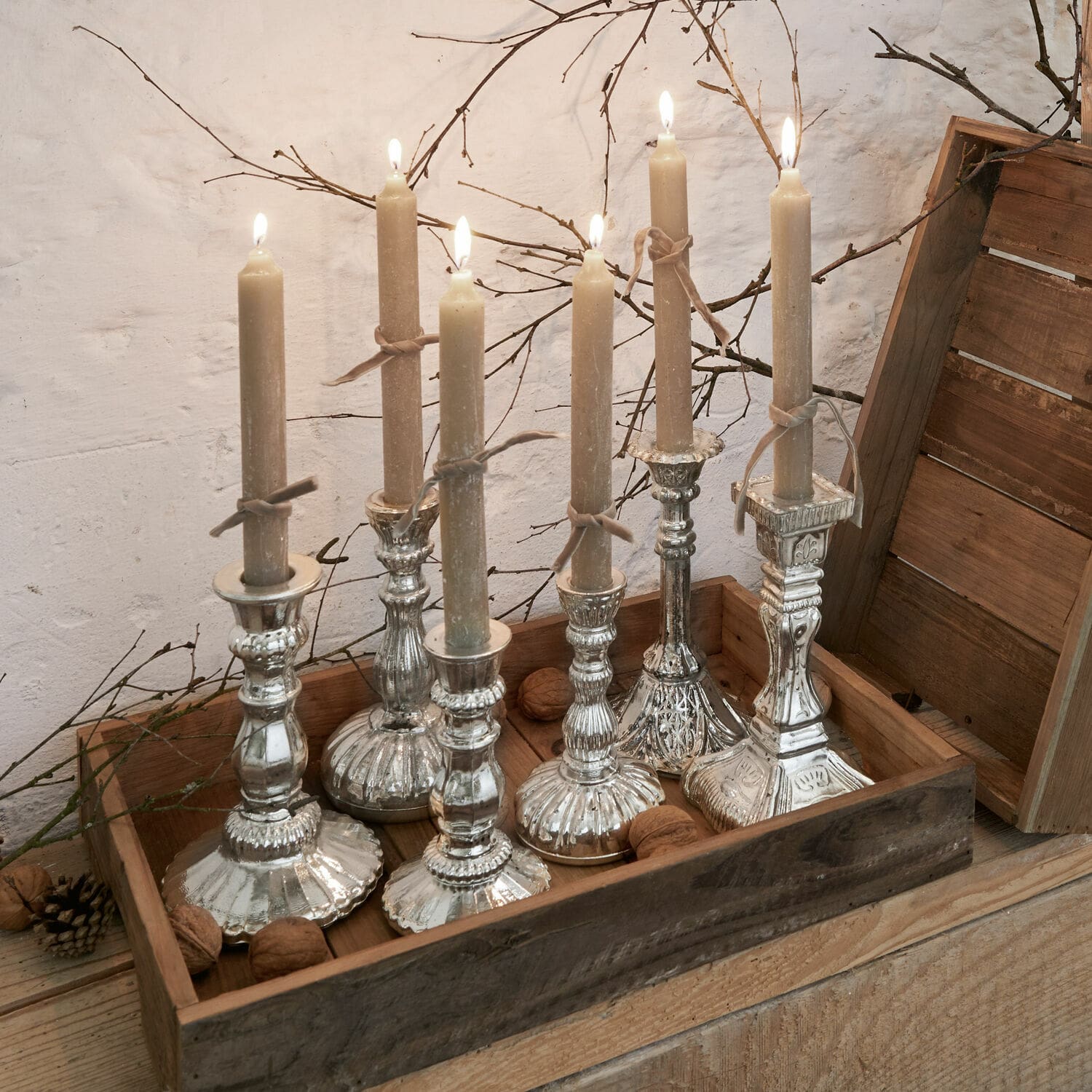 Kerzenständer 6er Set Adolpha