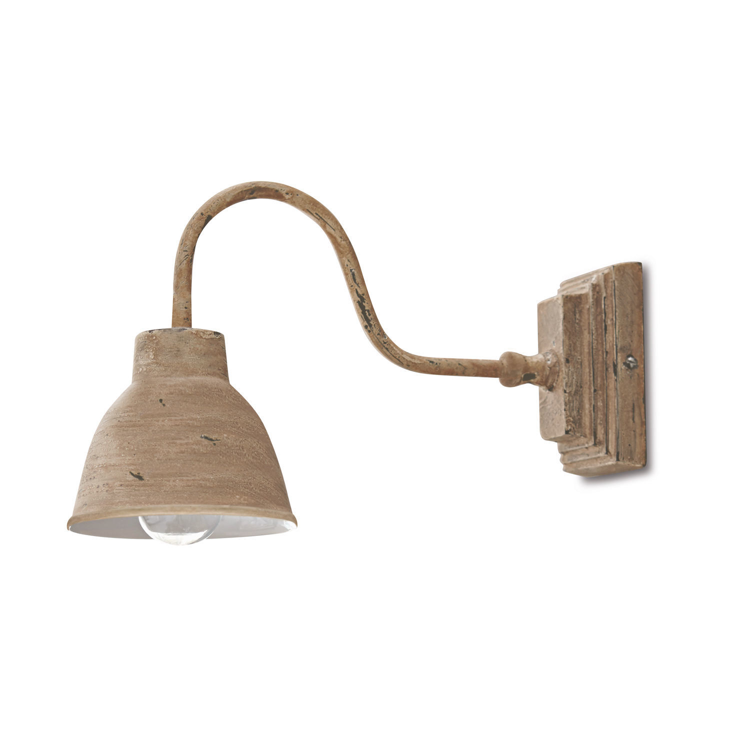 Wandlampe aus Metall in antikbraun für Innenbeleuchtung und Wanddekoration