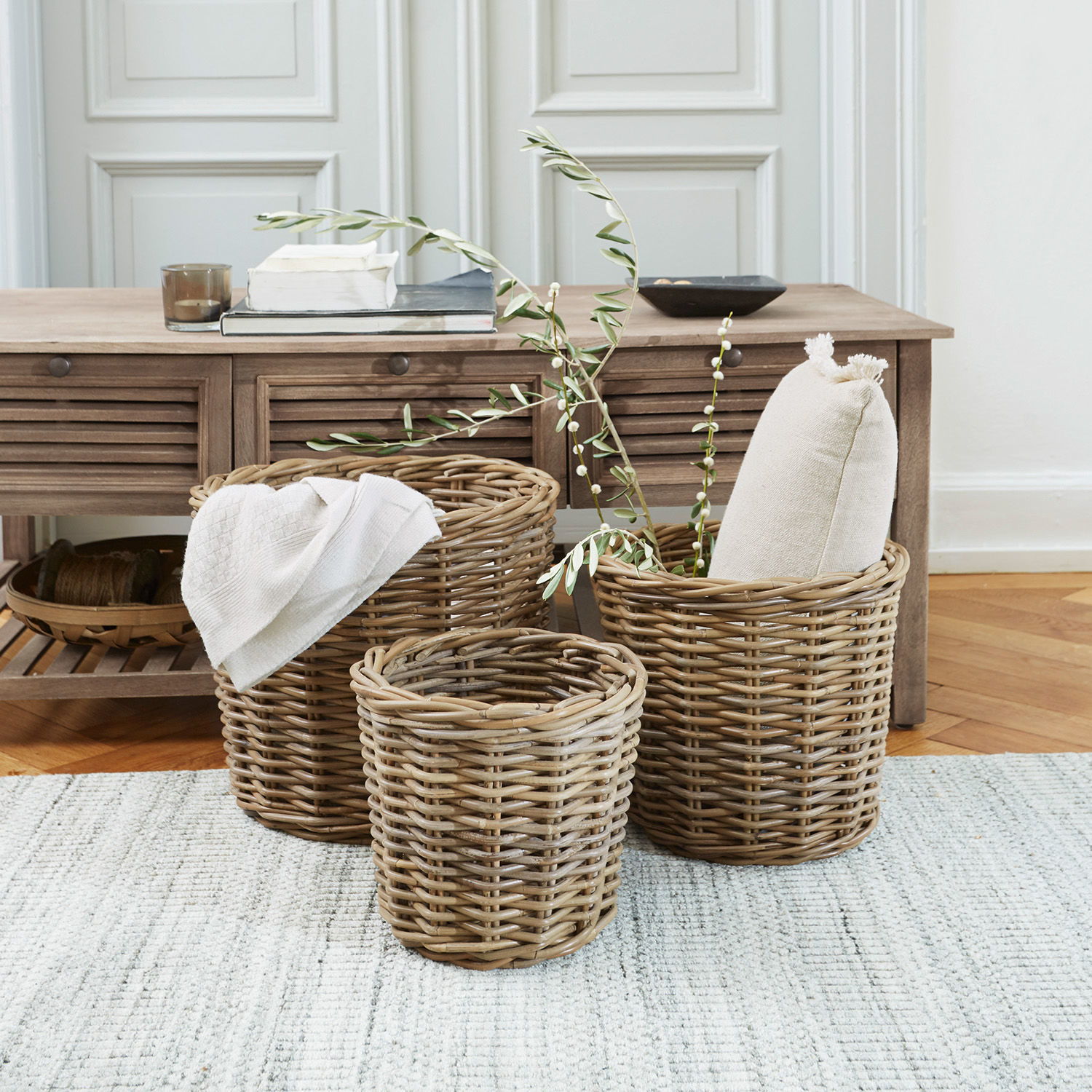 Lot de 3 paniers Avar
