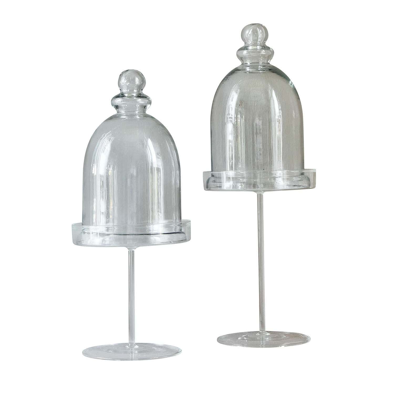 Glasglocke 2er Set Hibous