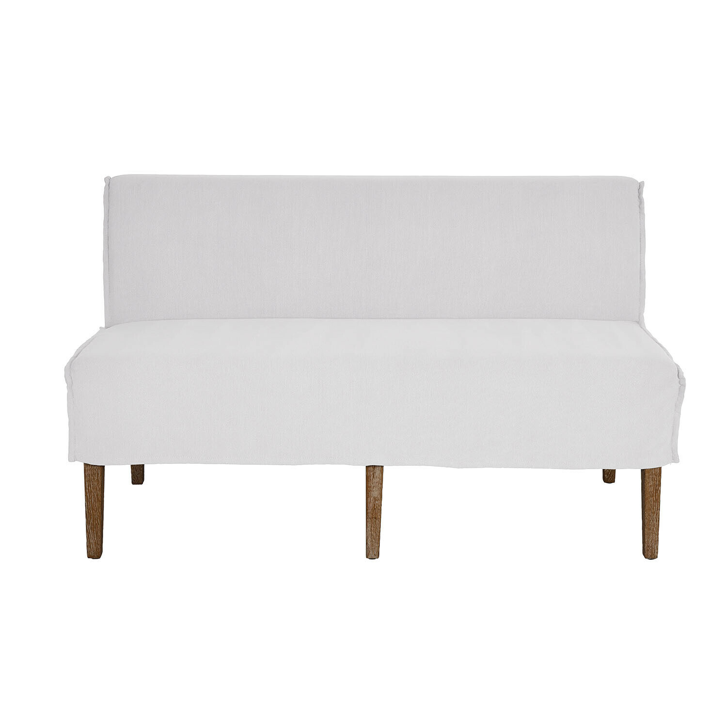 creme Küchensofa Vinterfjord in Creme mit Holzbeinen, bequemes Sitz- und Rückenpolster