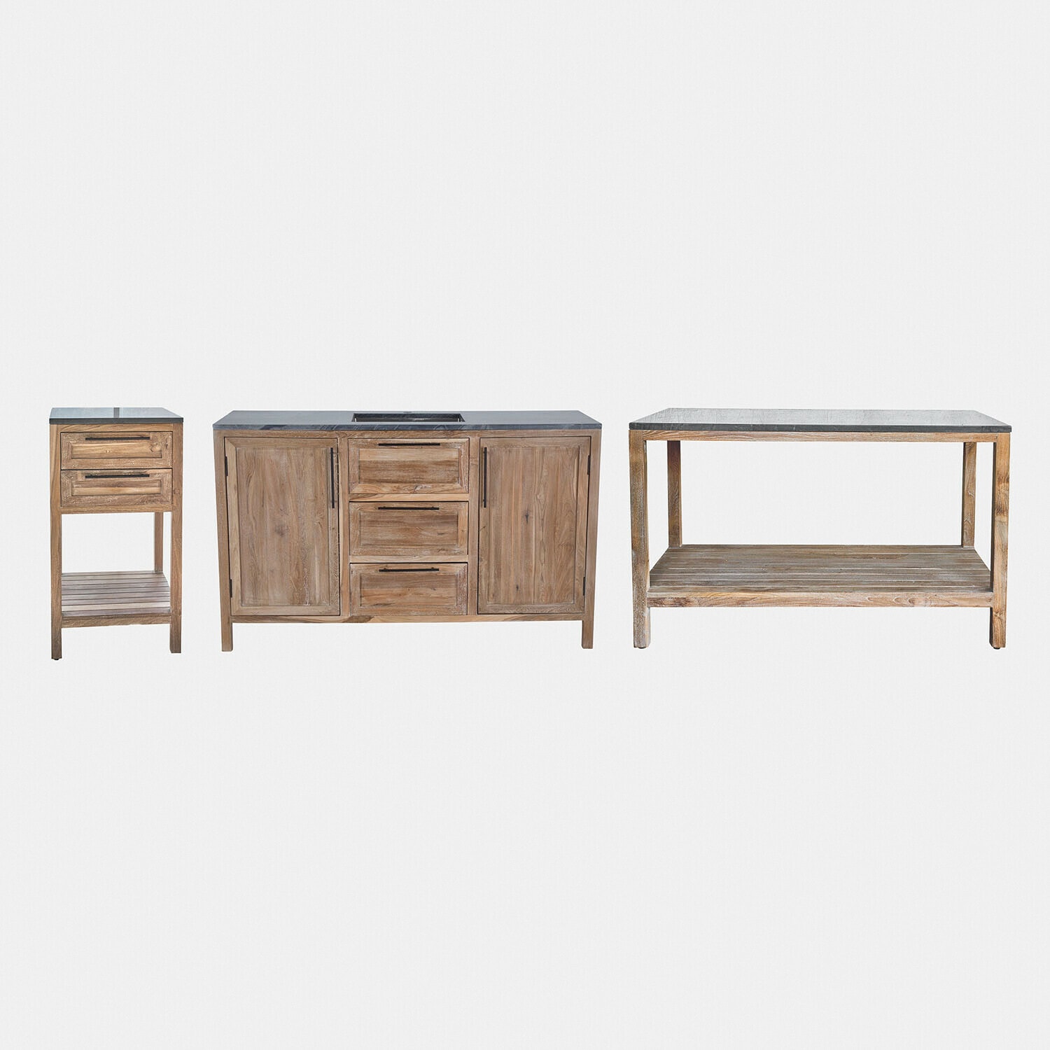 Outdoor-Küche 3er Set Corviano