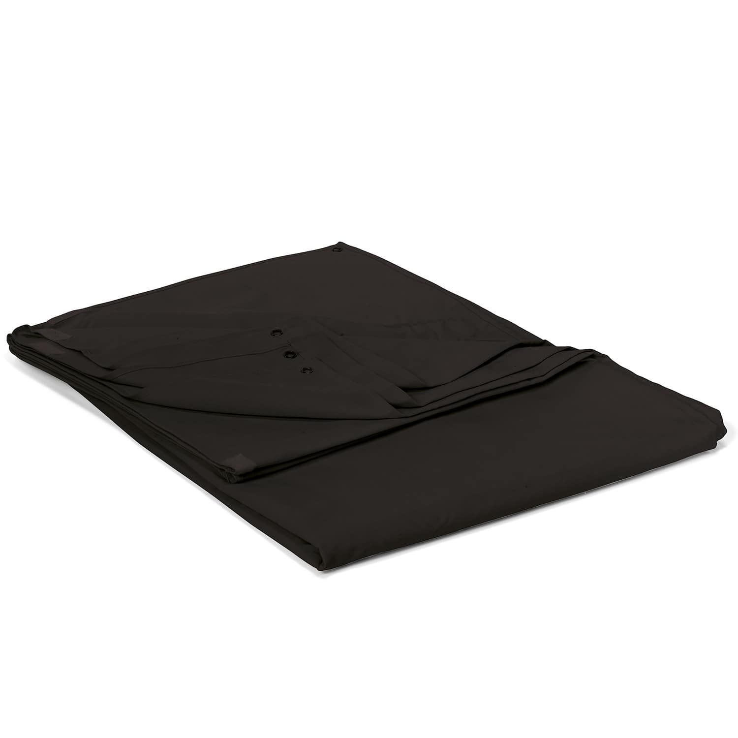 2er Set schwarzer Windschutz aus Stoff, praktisches Zubehör für Garten und Terrasse
