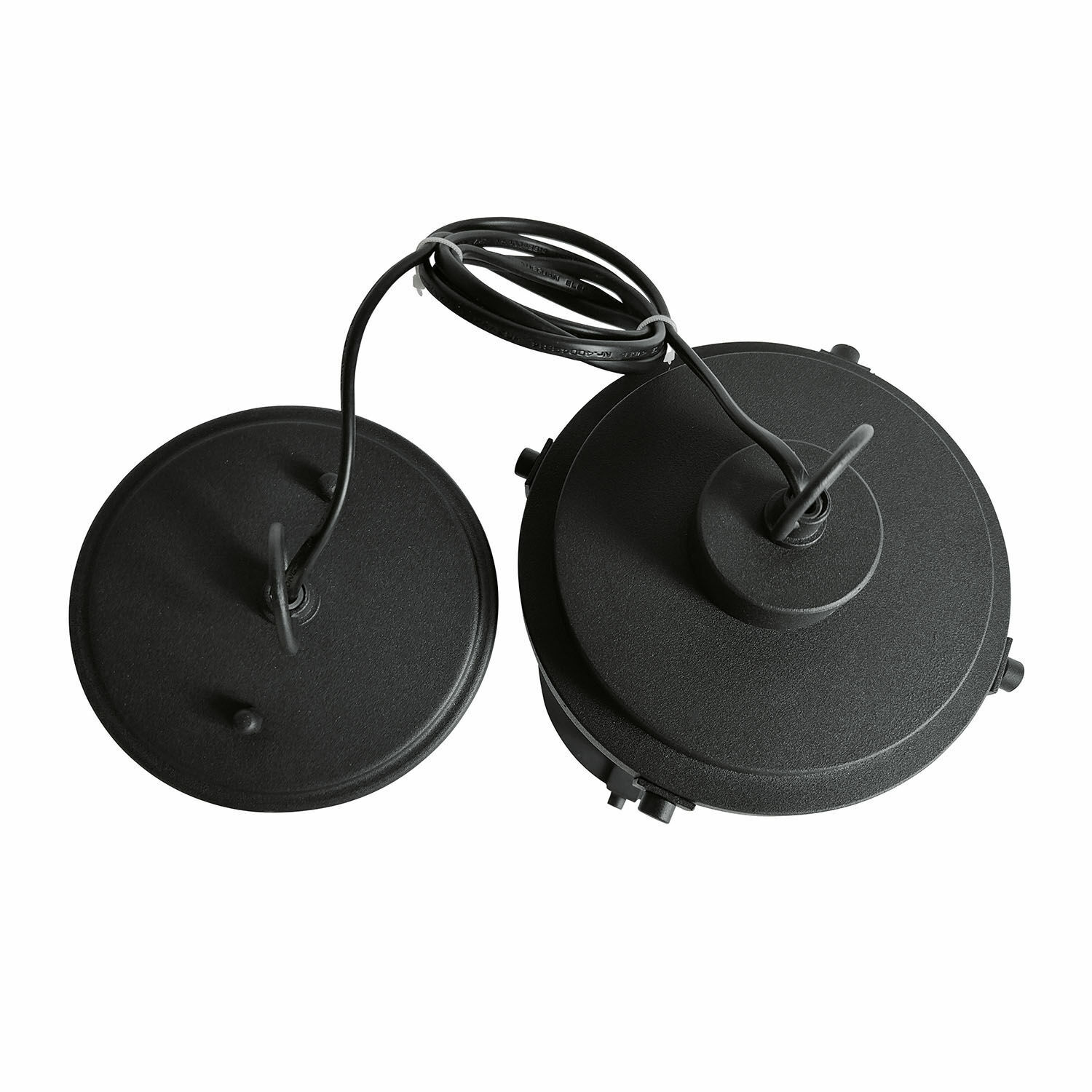 Schwarze Metall-Deckenhalterung mit Kabel für Lampe, Innenbeleuchtungszubehör