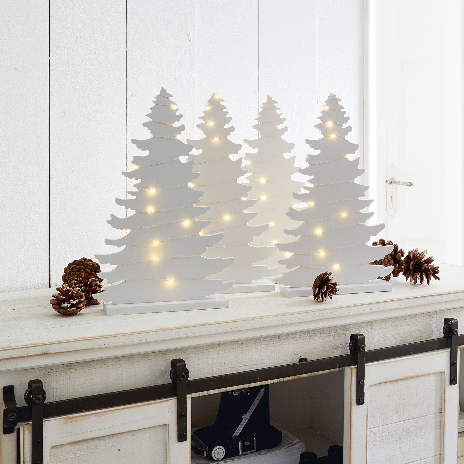 Deko-Baum 4er Set Ljus