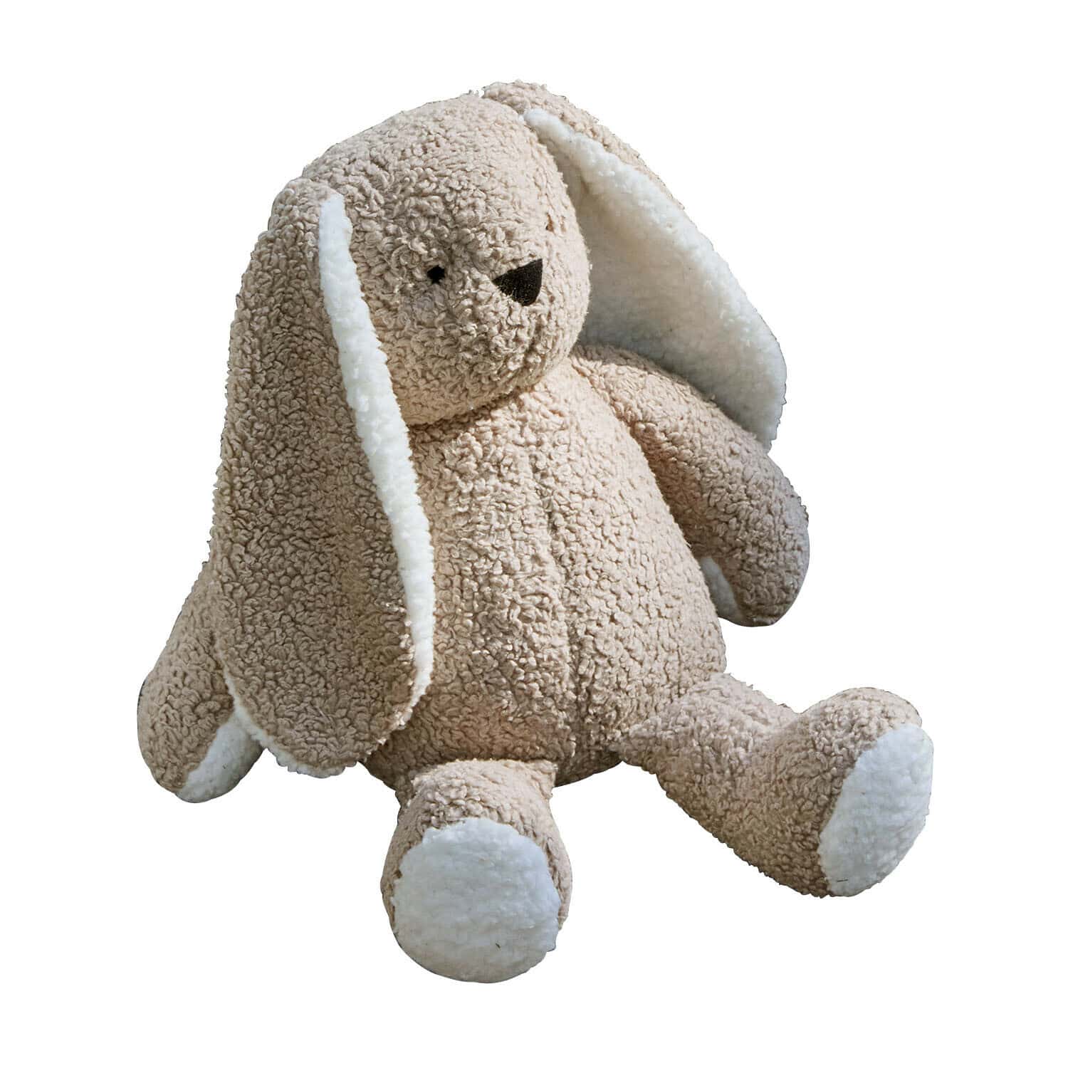 Stofftier Fluffernap Plüschhase in Beige und Weiß aus weichem Material, perfekt als Kuscheltier für Kinder