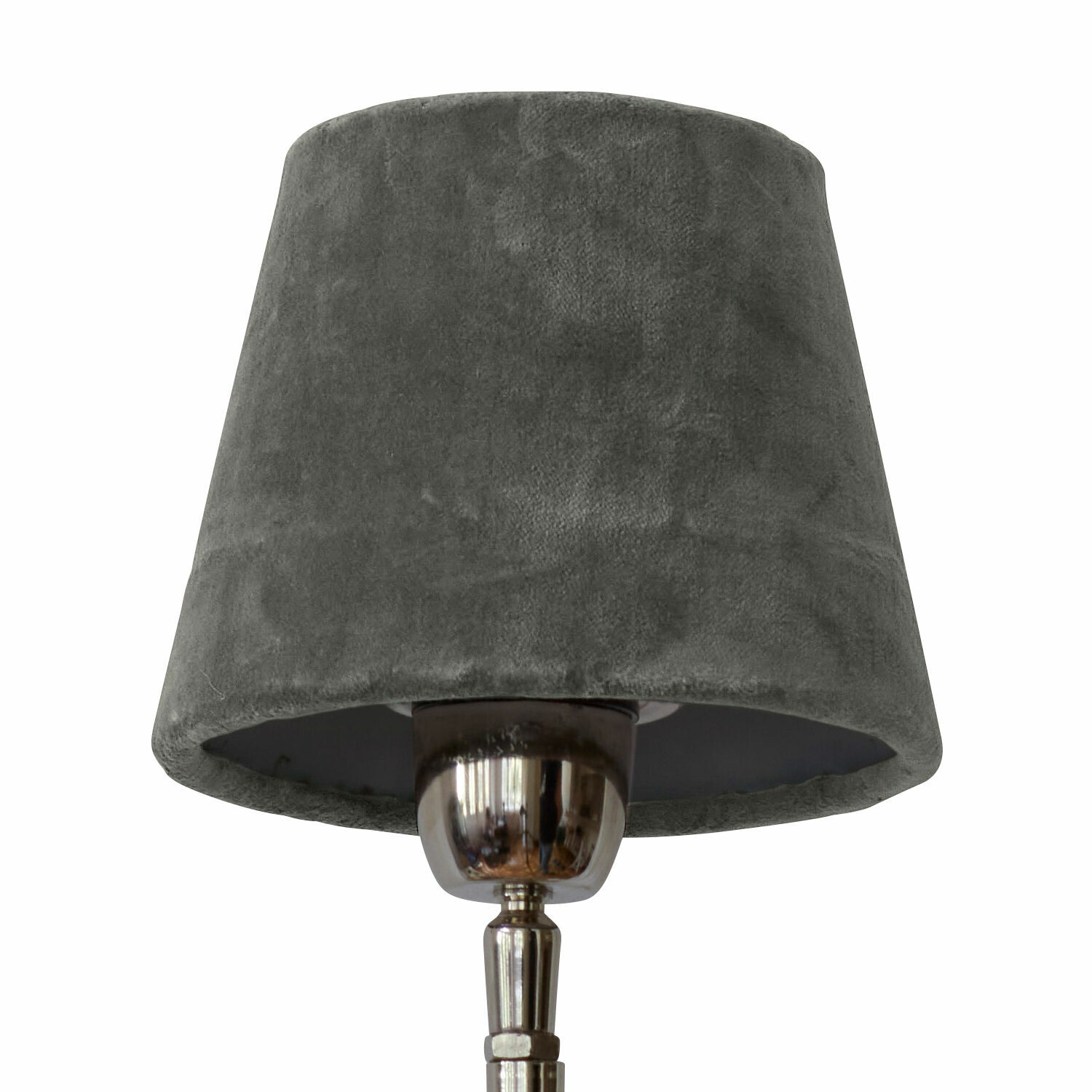 grau Grauer Lampenschirm aus weichem Material für Tischlampe, modernes Wohnraumlicht