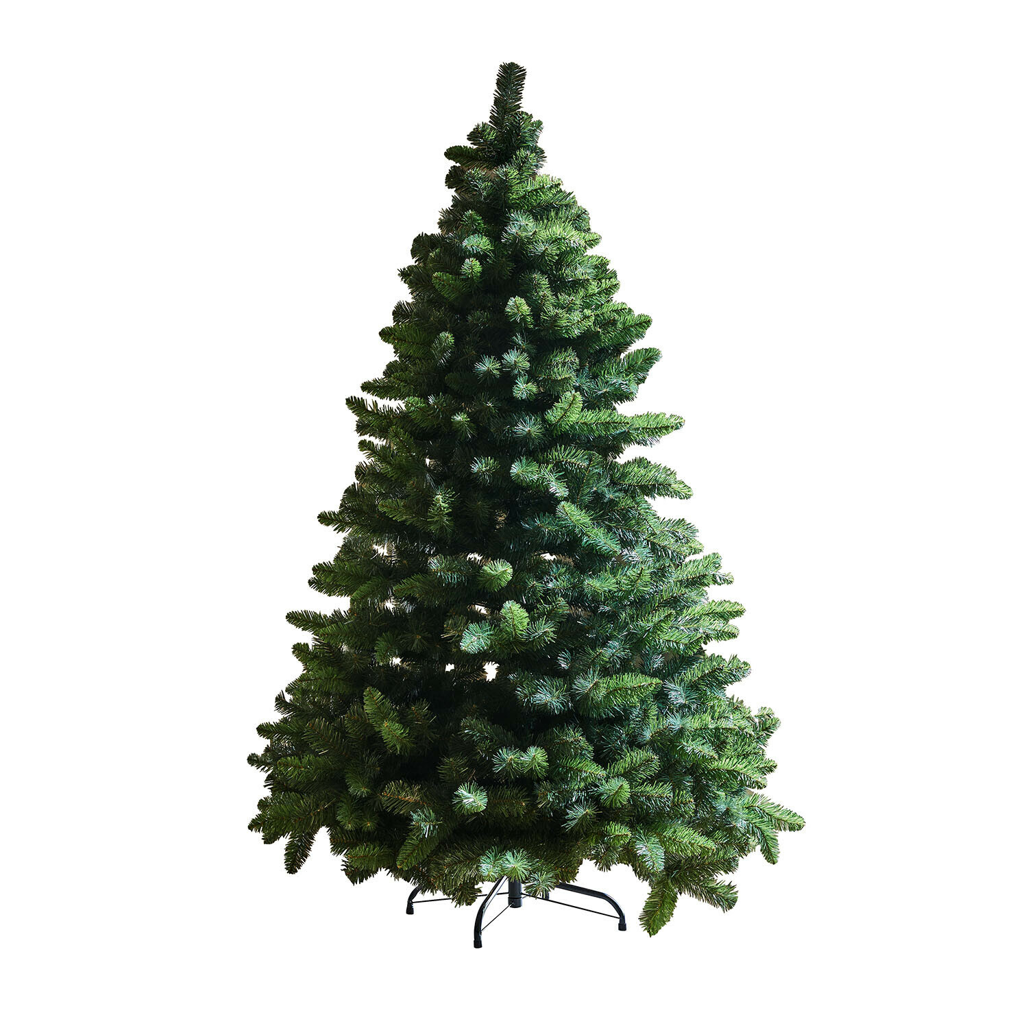 Weihnachtsbaum Bryndis Künstlicher dunkelgrüner Weihnachtsbaum mit Metallständer, perfekte Weihnachtsdekoration für Zuhause