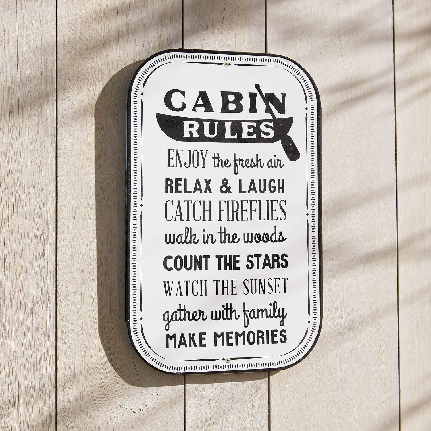 Deko-Schild Cabin
