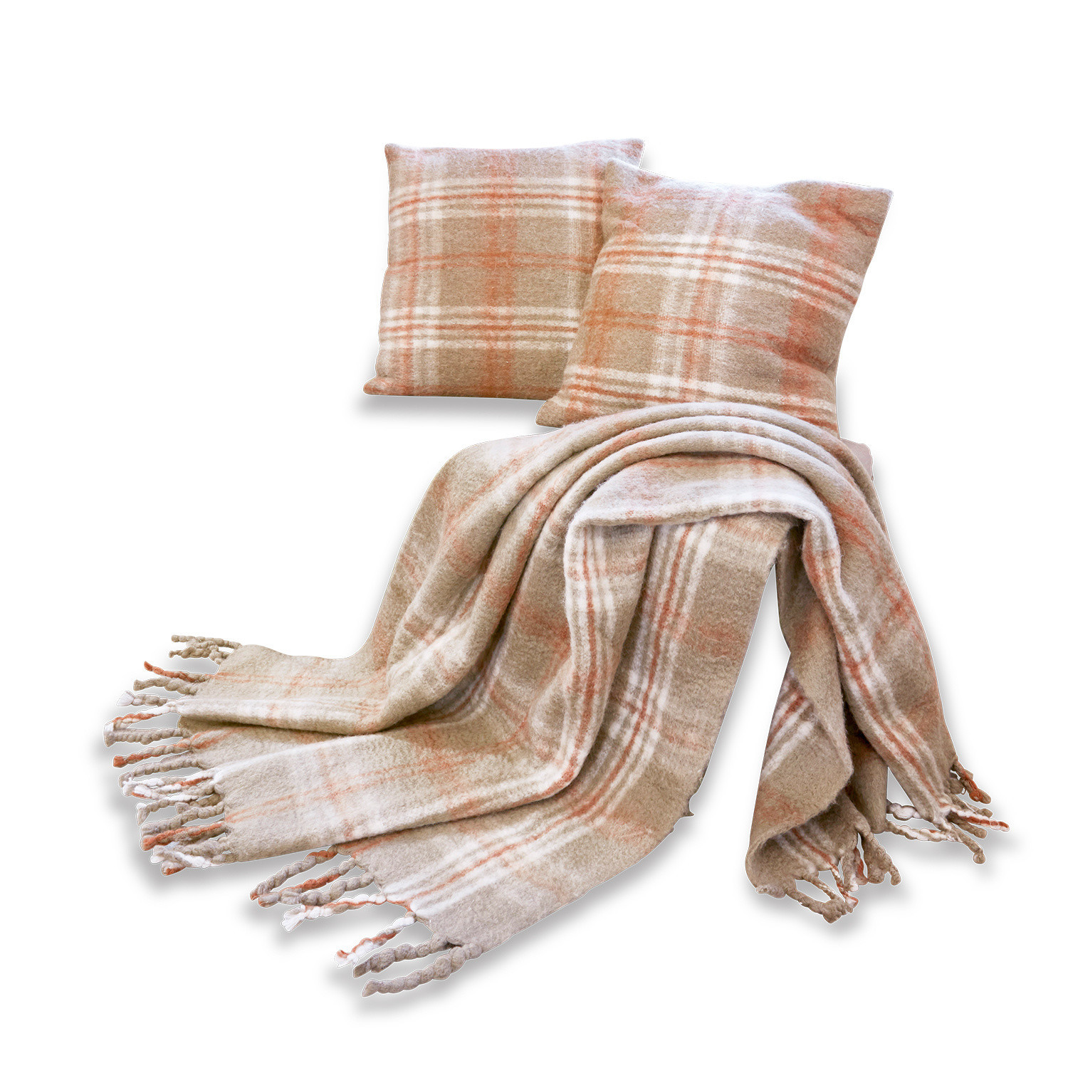 Plaid + 2 Kissen Shaw