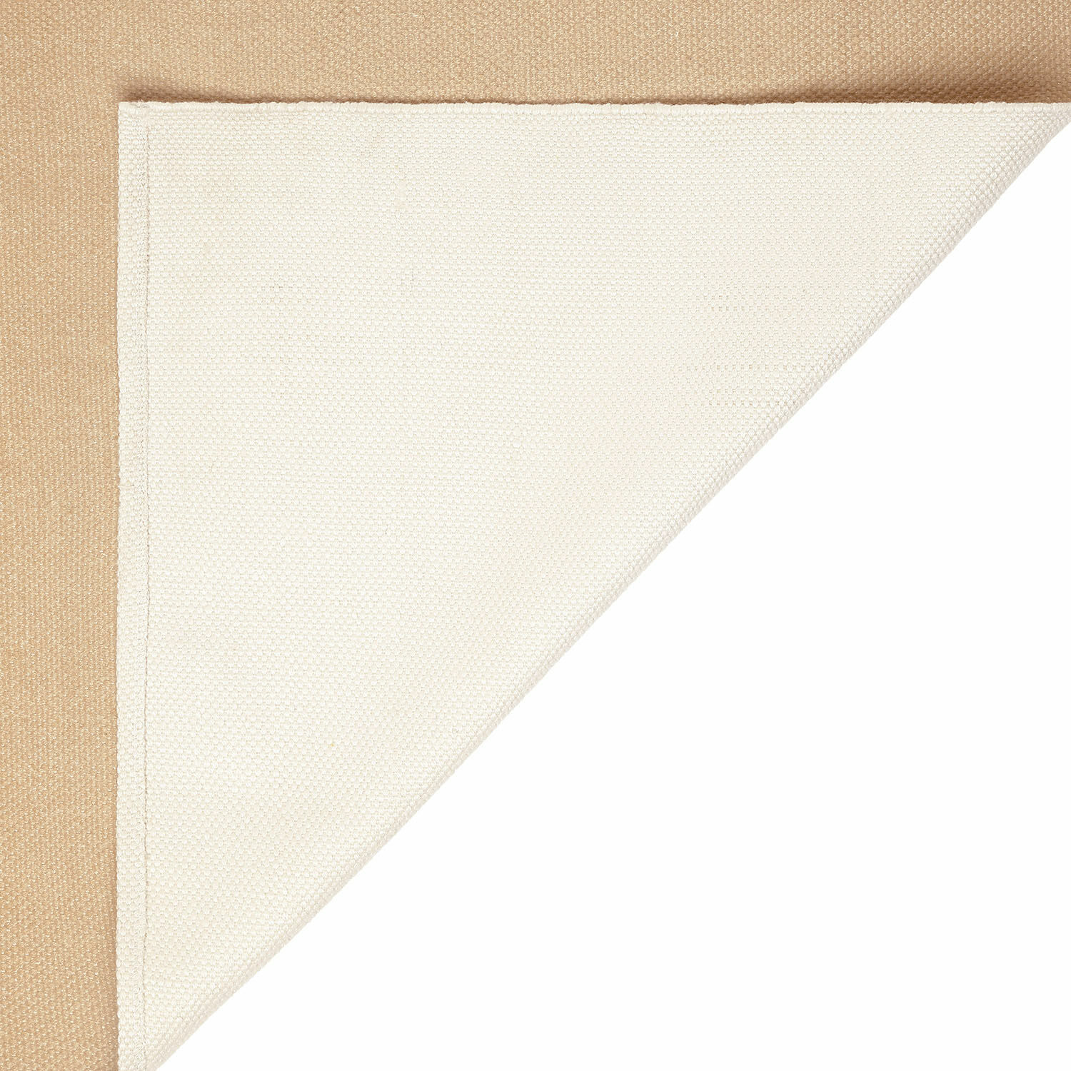 Beige und cremefarbener grob gewebter Stoff, dekoratives Innenraumtextil