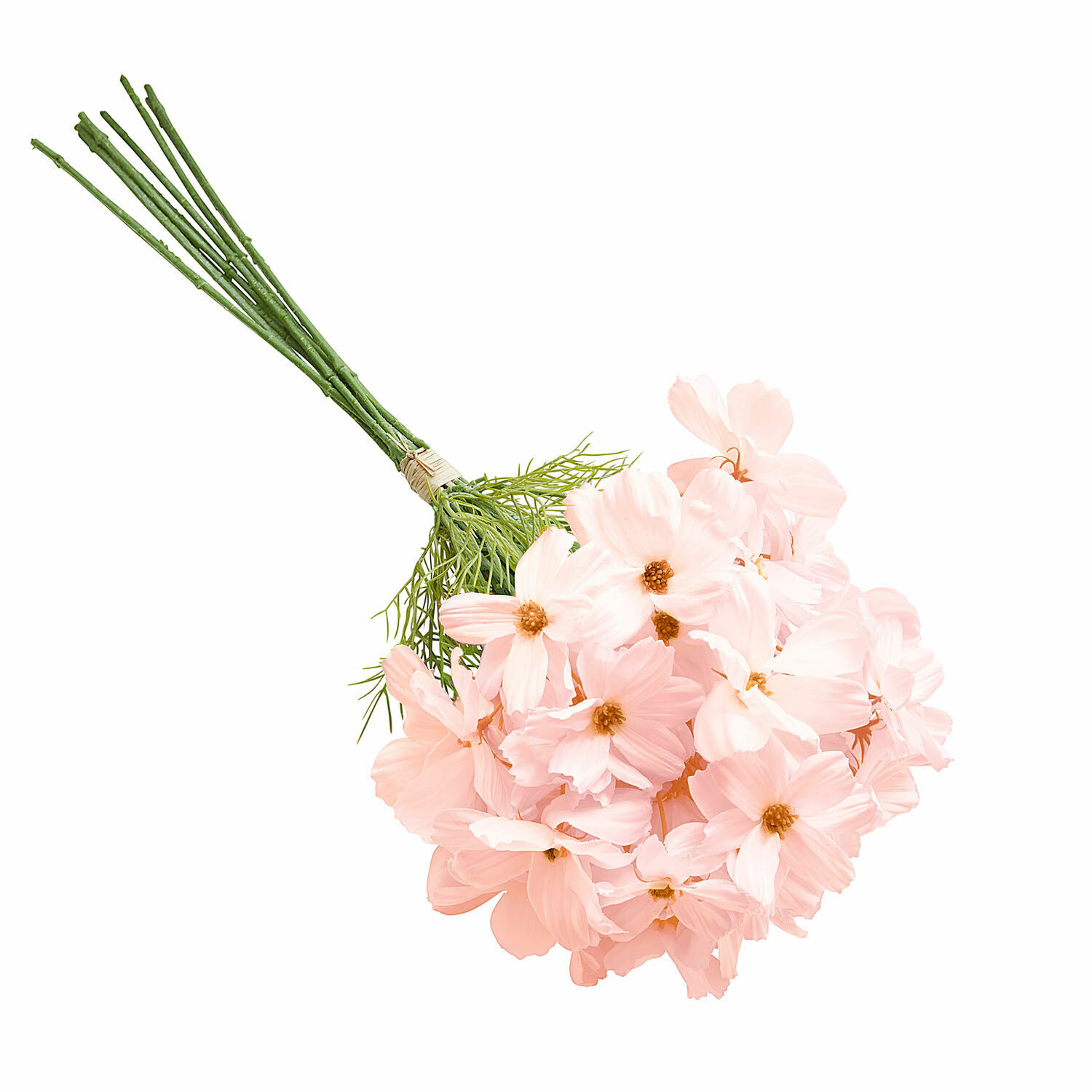 rosa Dekorativer Blumenstrauß Tilla in Rosa mit grünen Stielen für Wohnraumgestaltung
