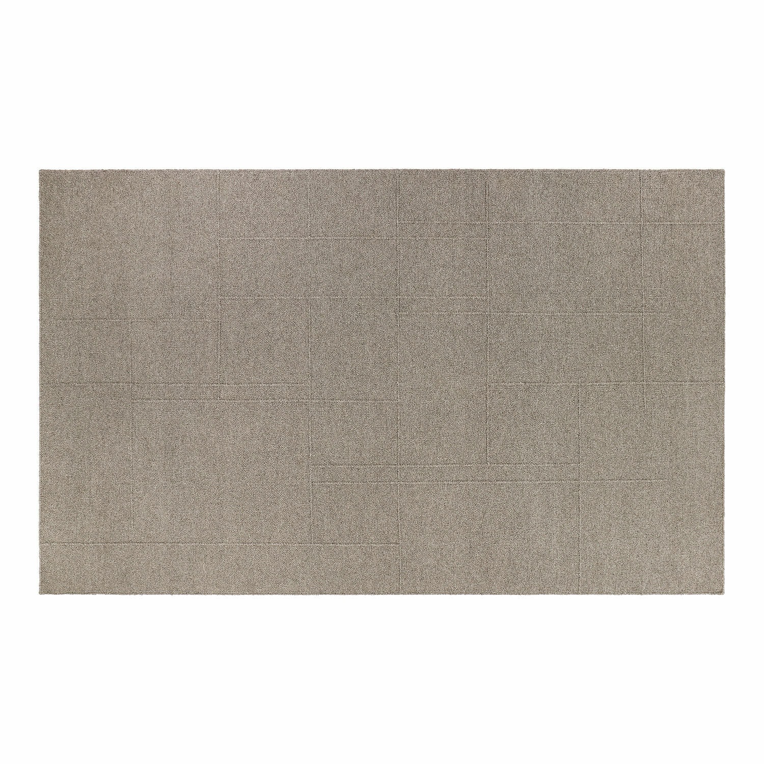 Teppich Tharim Beigefarbener Teppich mit feinem geometrischem Muster, weiches Material für Wohnzimmer