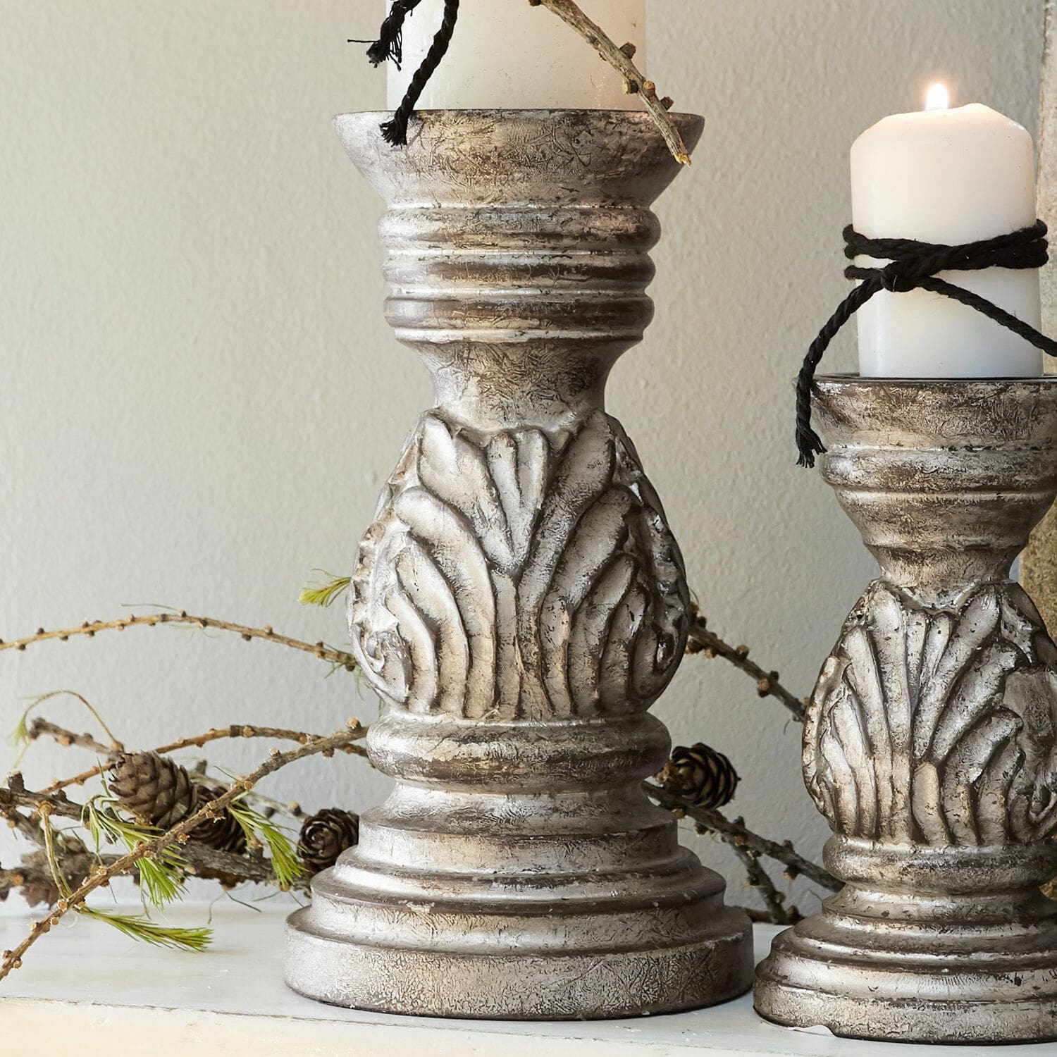 Kerzenständer 2er Set Oilo