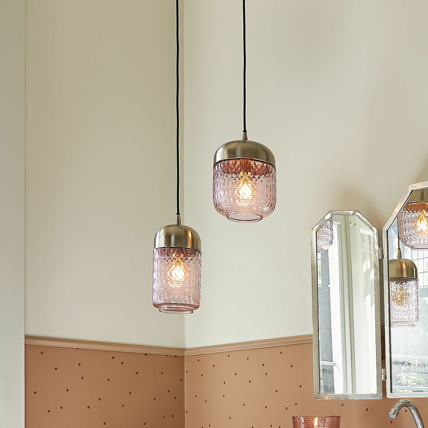 Lampa wisząca, zestaw 2 szt. Jolivienne
